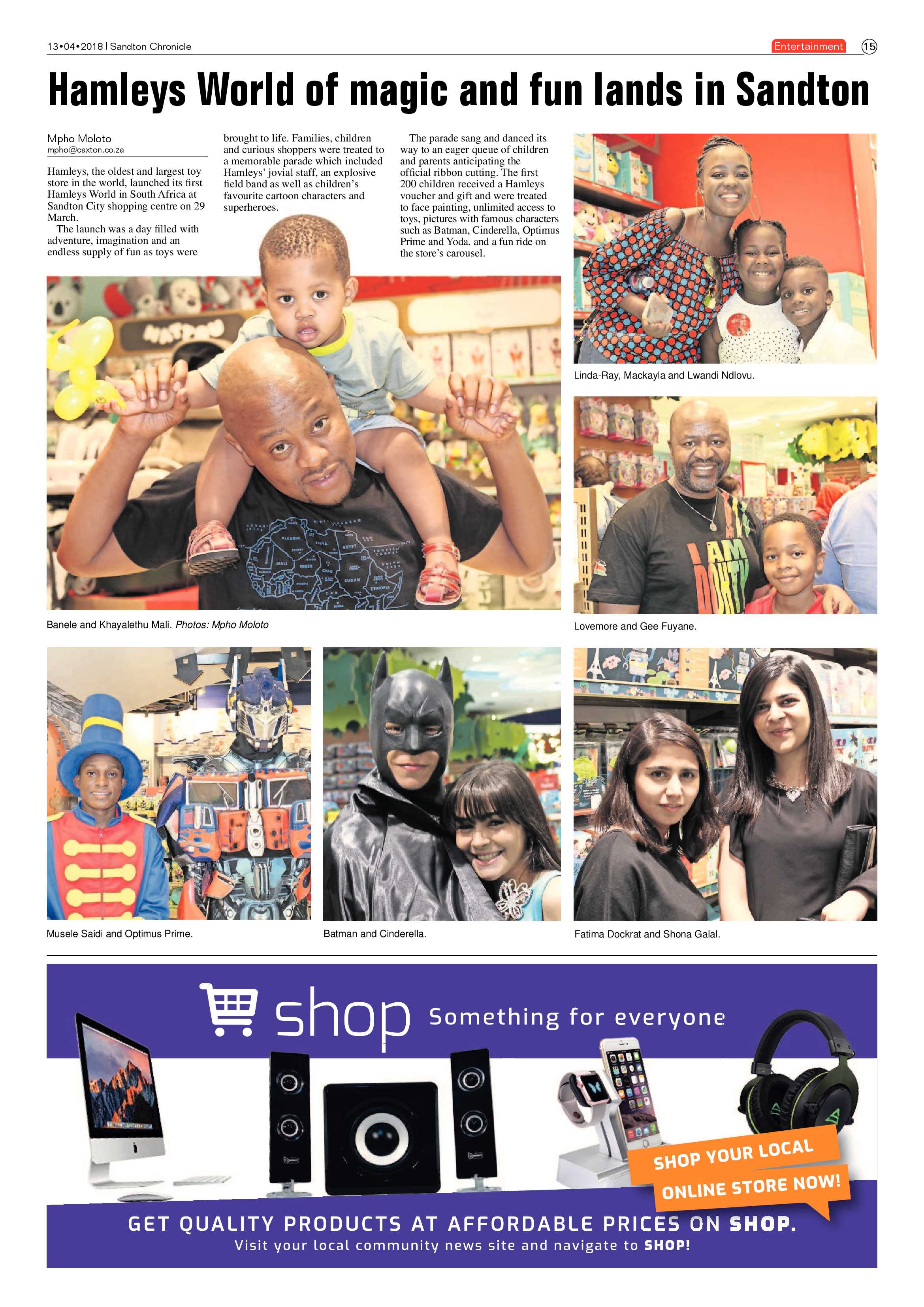 Sandton Chronicle 13 April 2018 page 15
