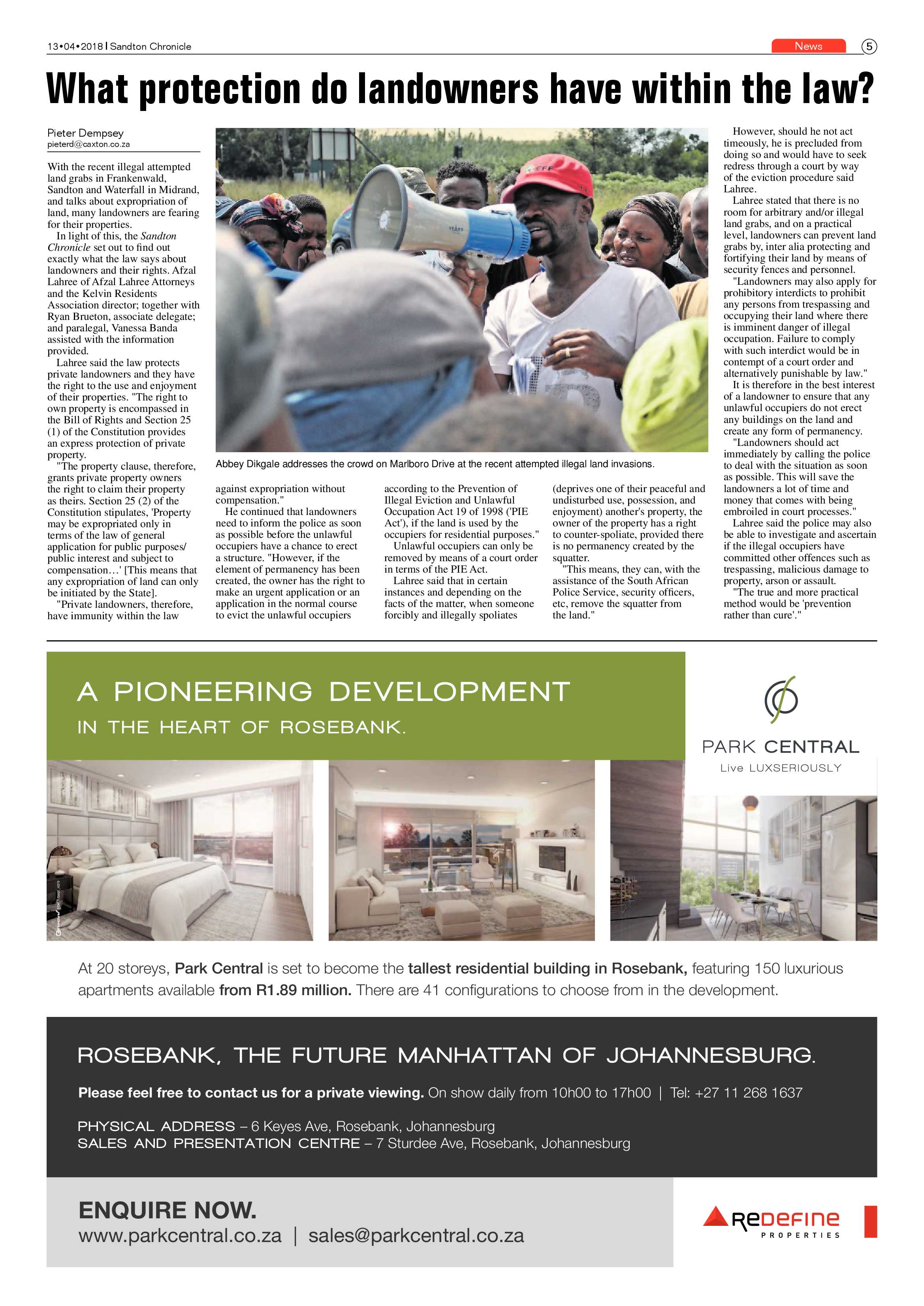 Sandton Chronicle 13 April 2018 page 5