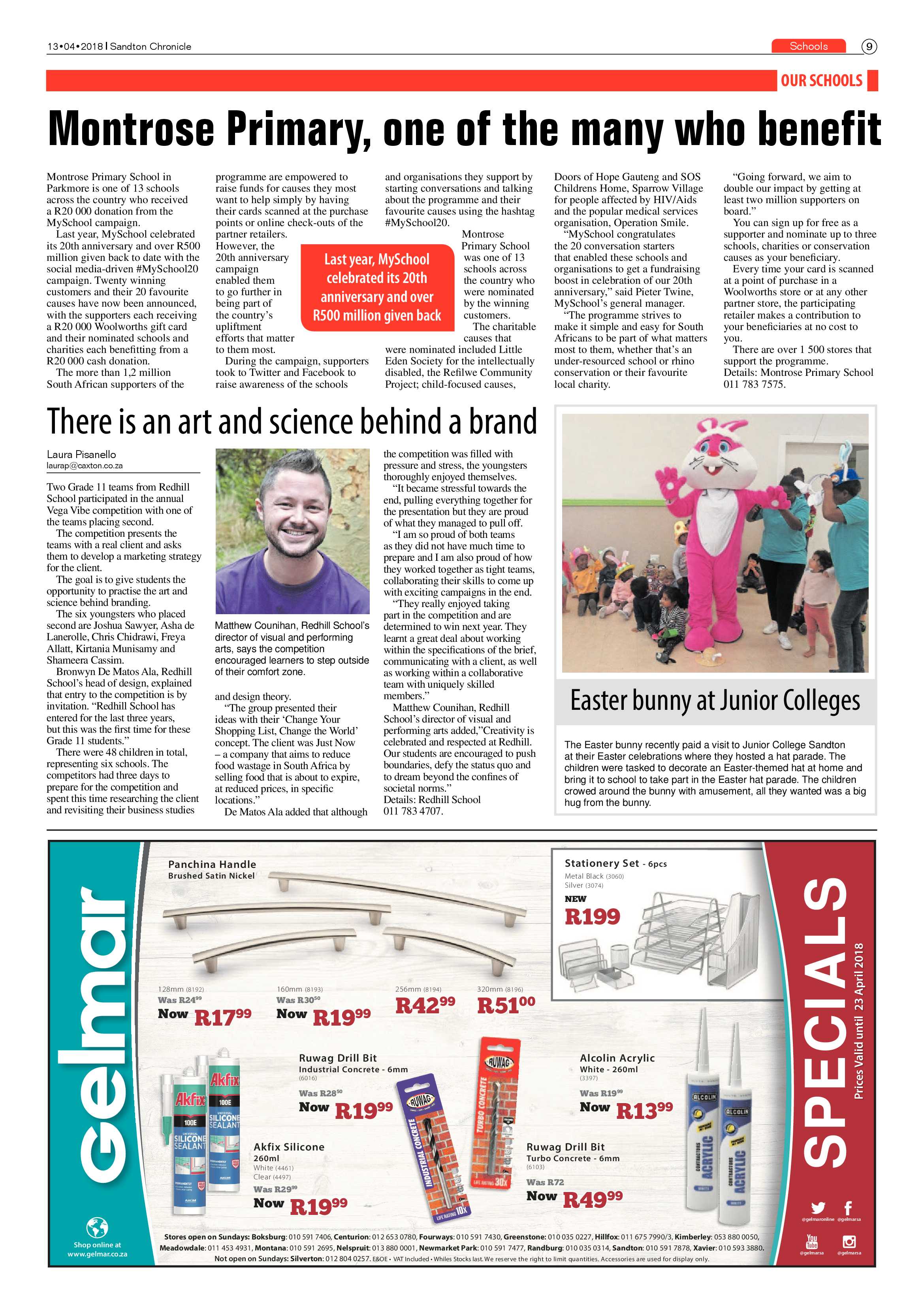 Sandton Chronicle 13 April 2018 page 9