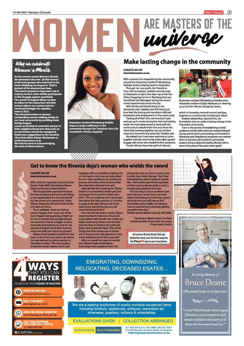Sandton Chronicle 13 August 2021 page 3