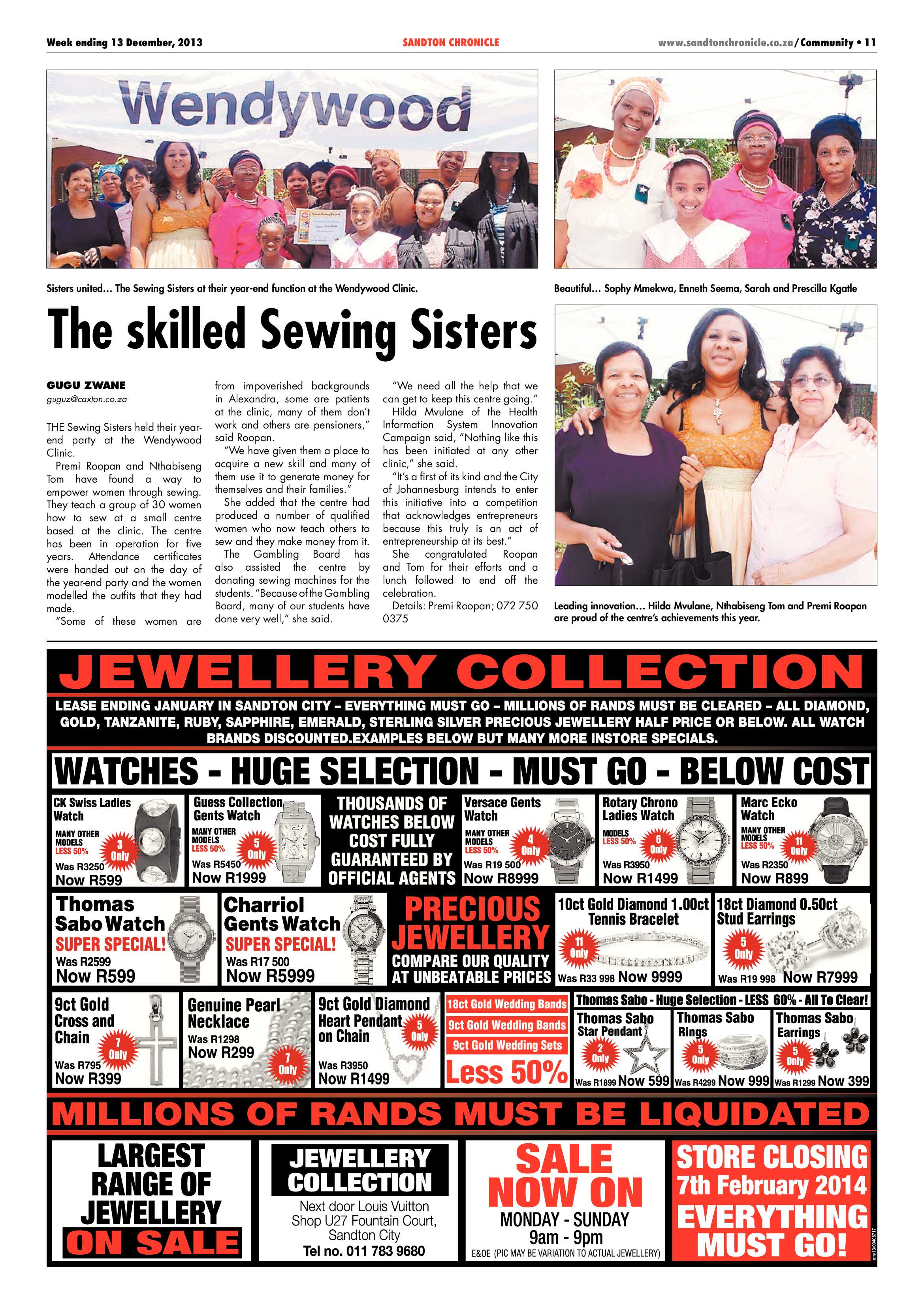 Sandton Chronicle 13 December 2013 page 13