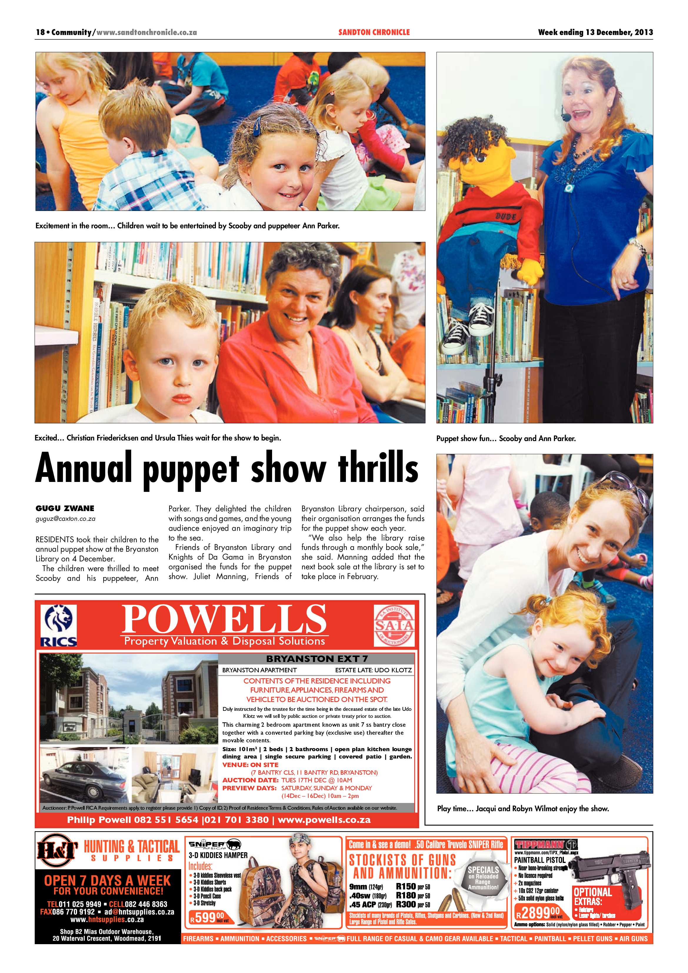 Sandton Chronicle 13 December 2013 page 20