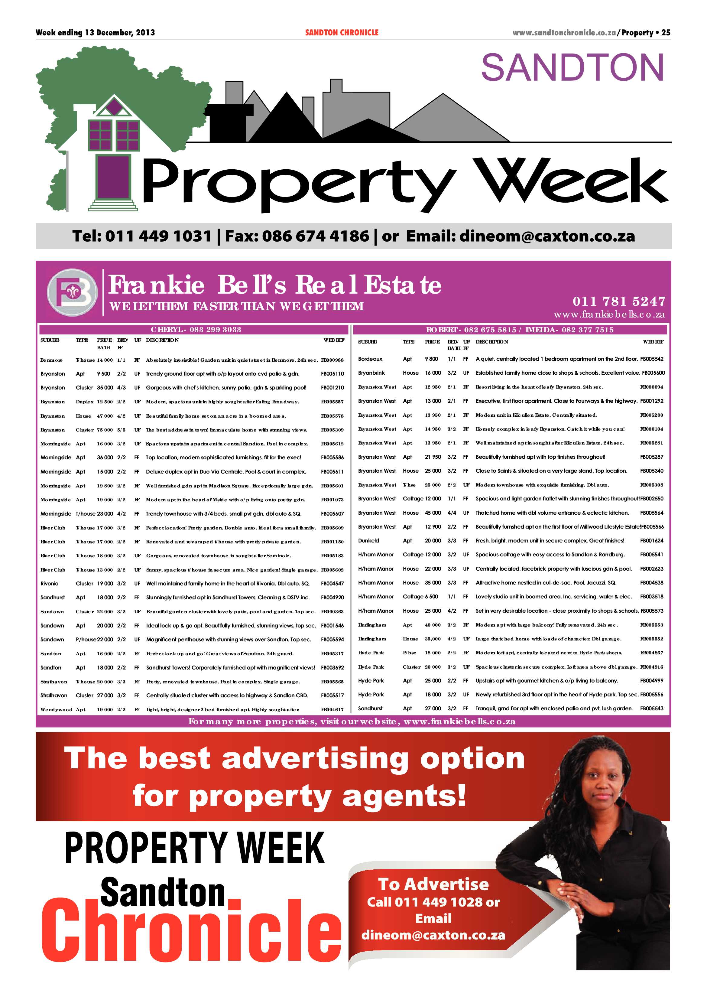 Sandton Chronicle 13 December 2013 page 27