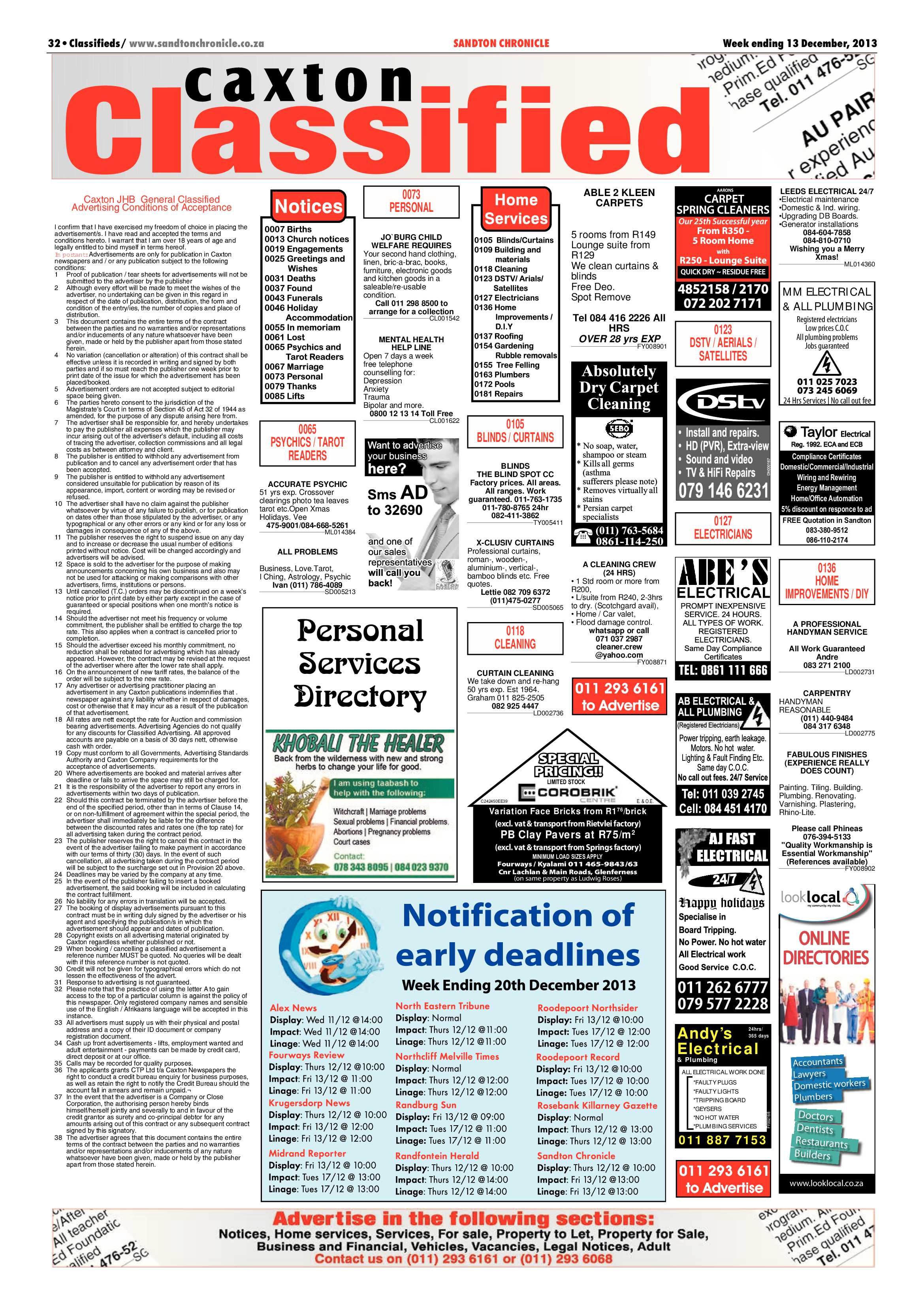 Sandton Chronicle 13 December 2013 page 34