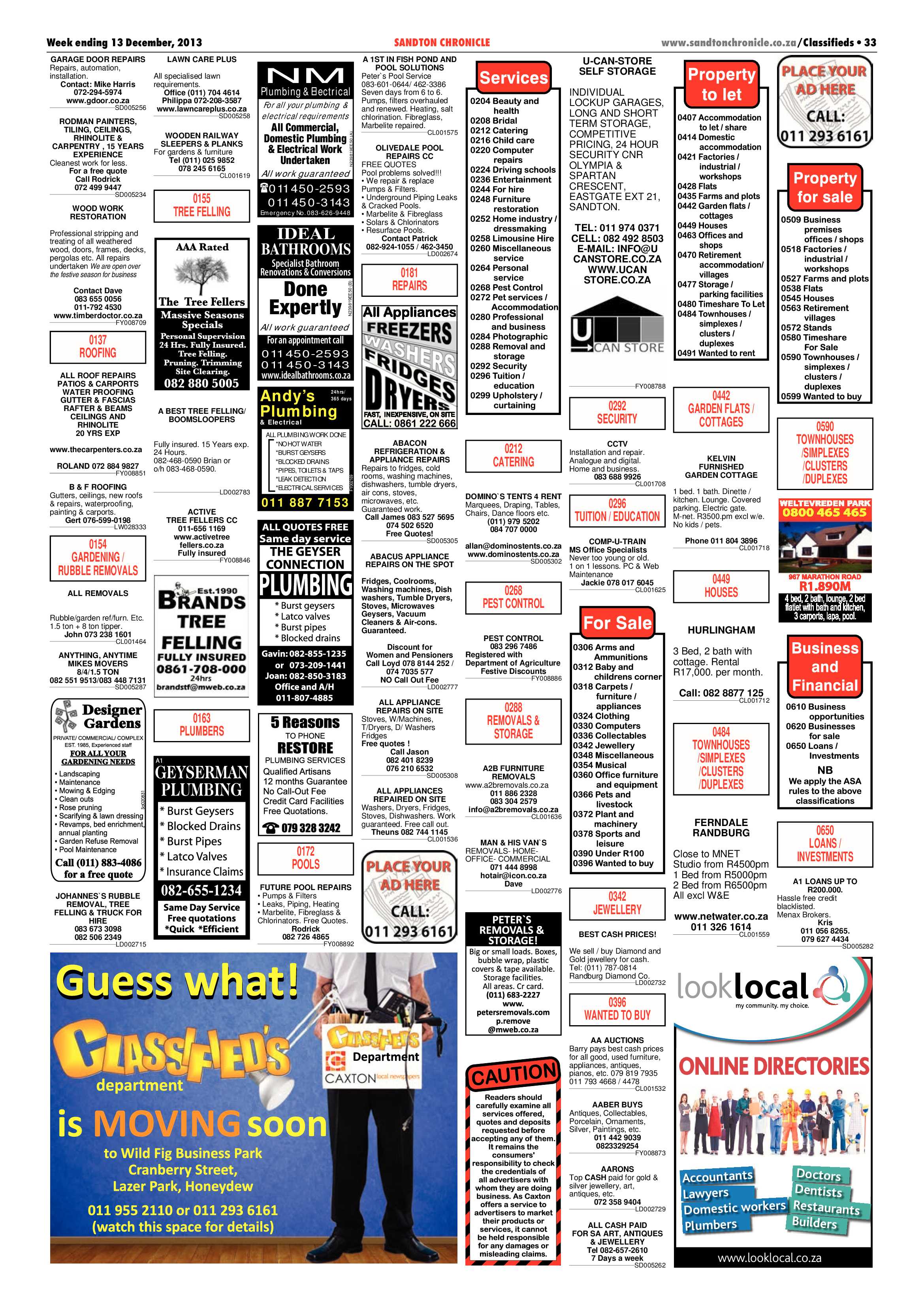 Sandton Chronicle 13 December 2013 page 35