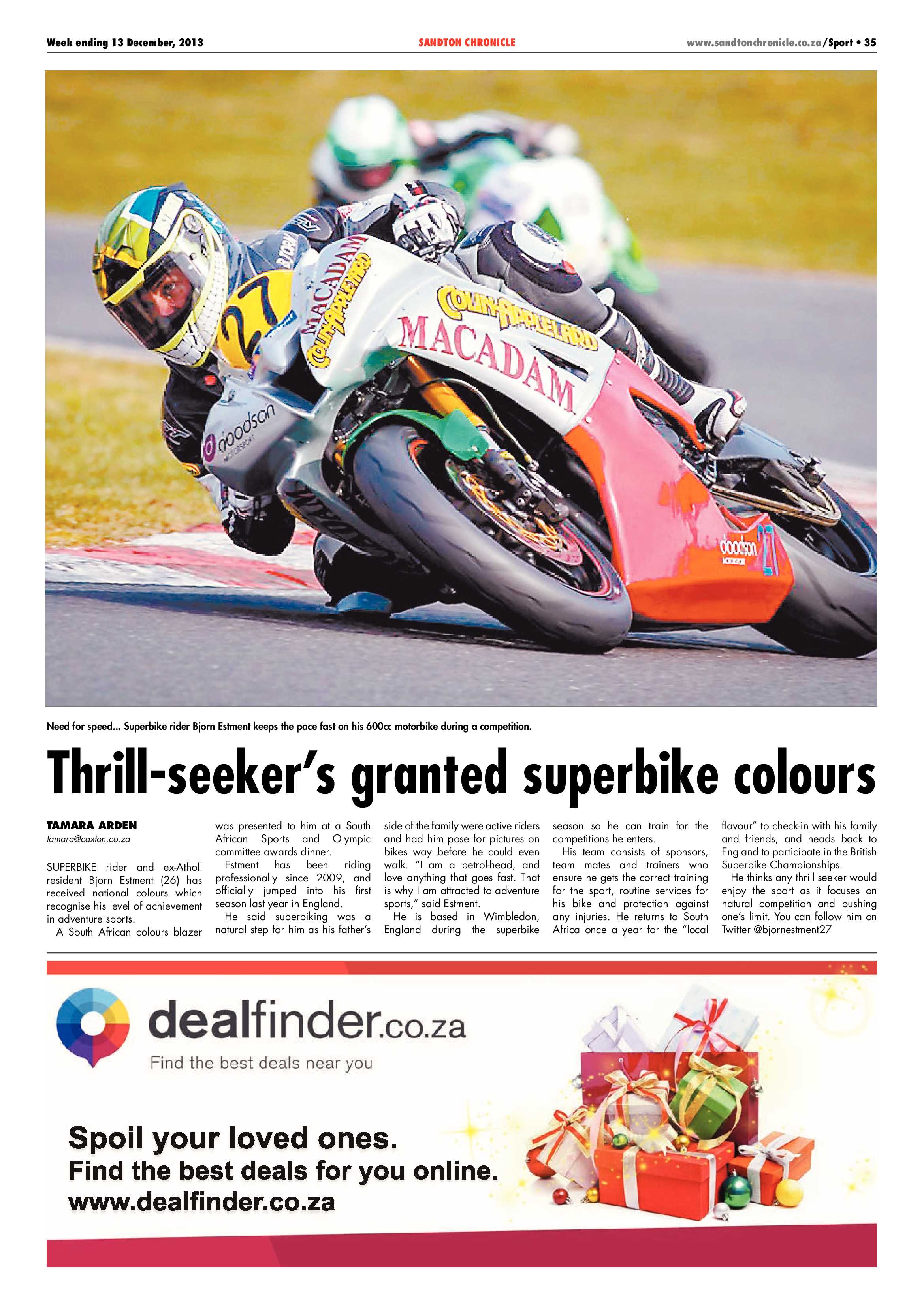 Sandton Chronicle 13 December 2013 page 37