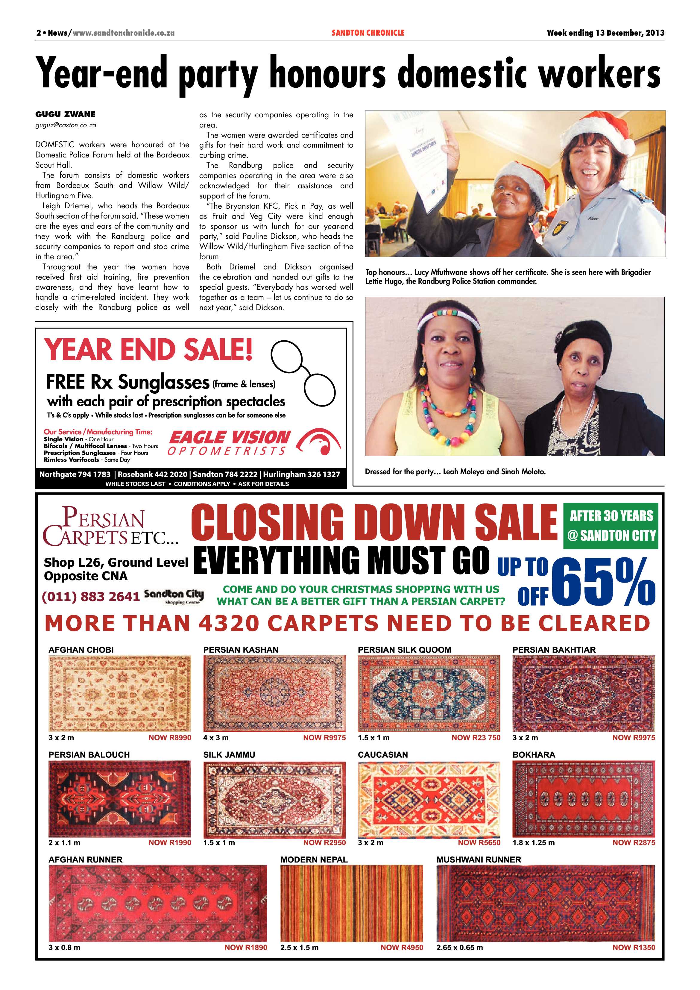 Sandton Chronicle 13 December 2013 page 4