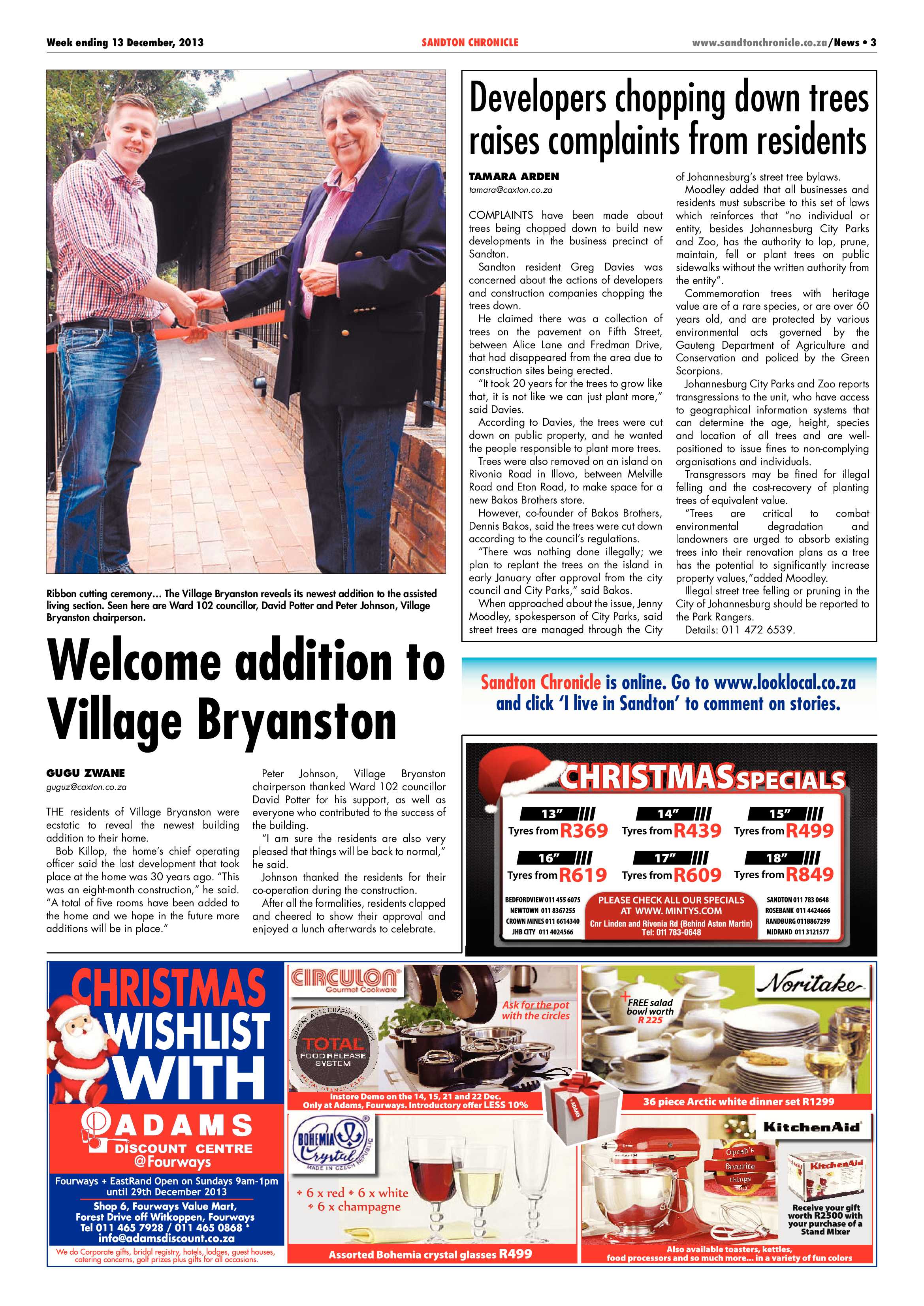 Sandton Chronicle 13 December 2013 page 5