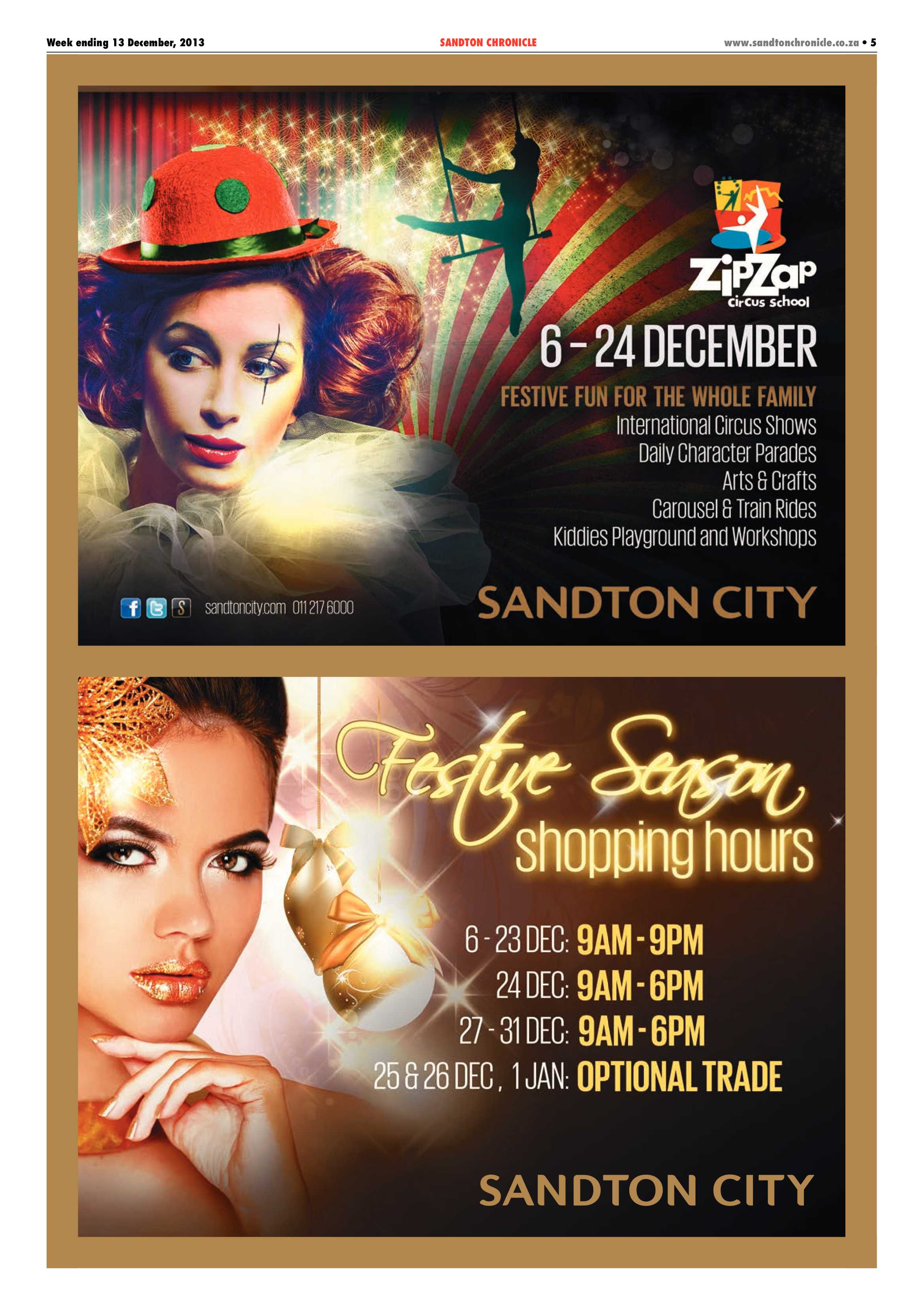 Sandton Chronicle 13 December 2013 page 7