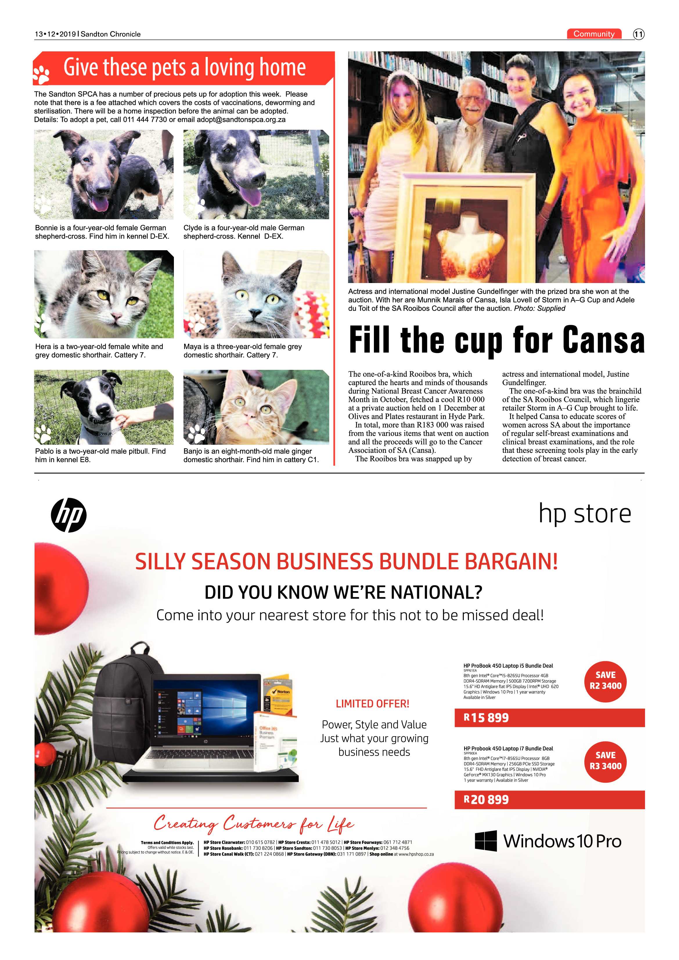 Sandton Chronicle 13 December 2019 page 11