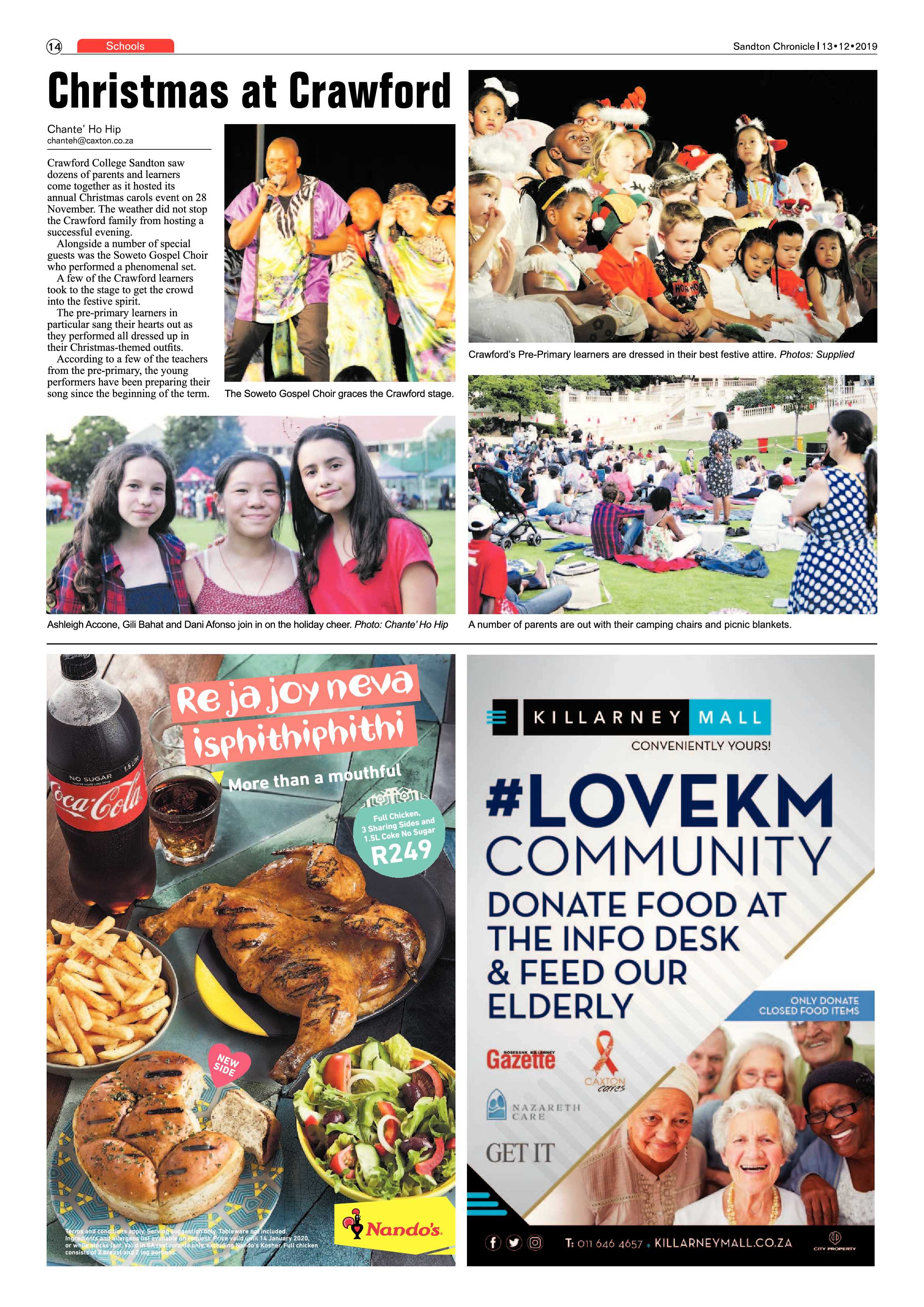 Sandton Chronicle 13 December 2019 page 14