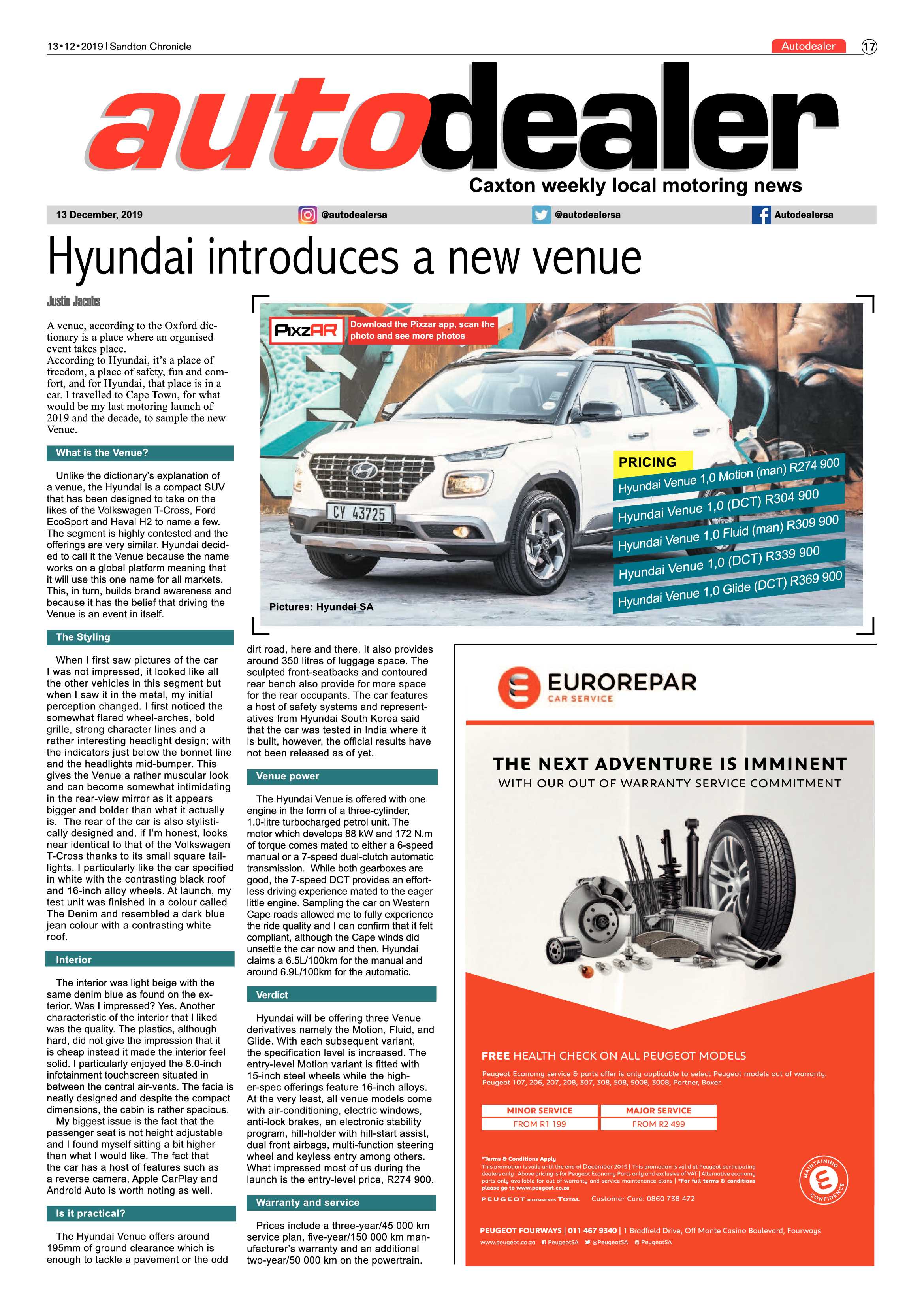 Sandton Chronicle 13 December 2019 page 17