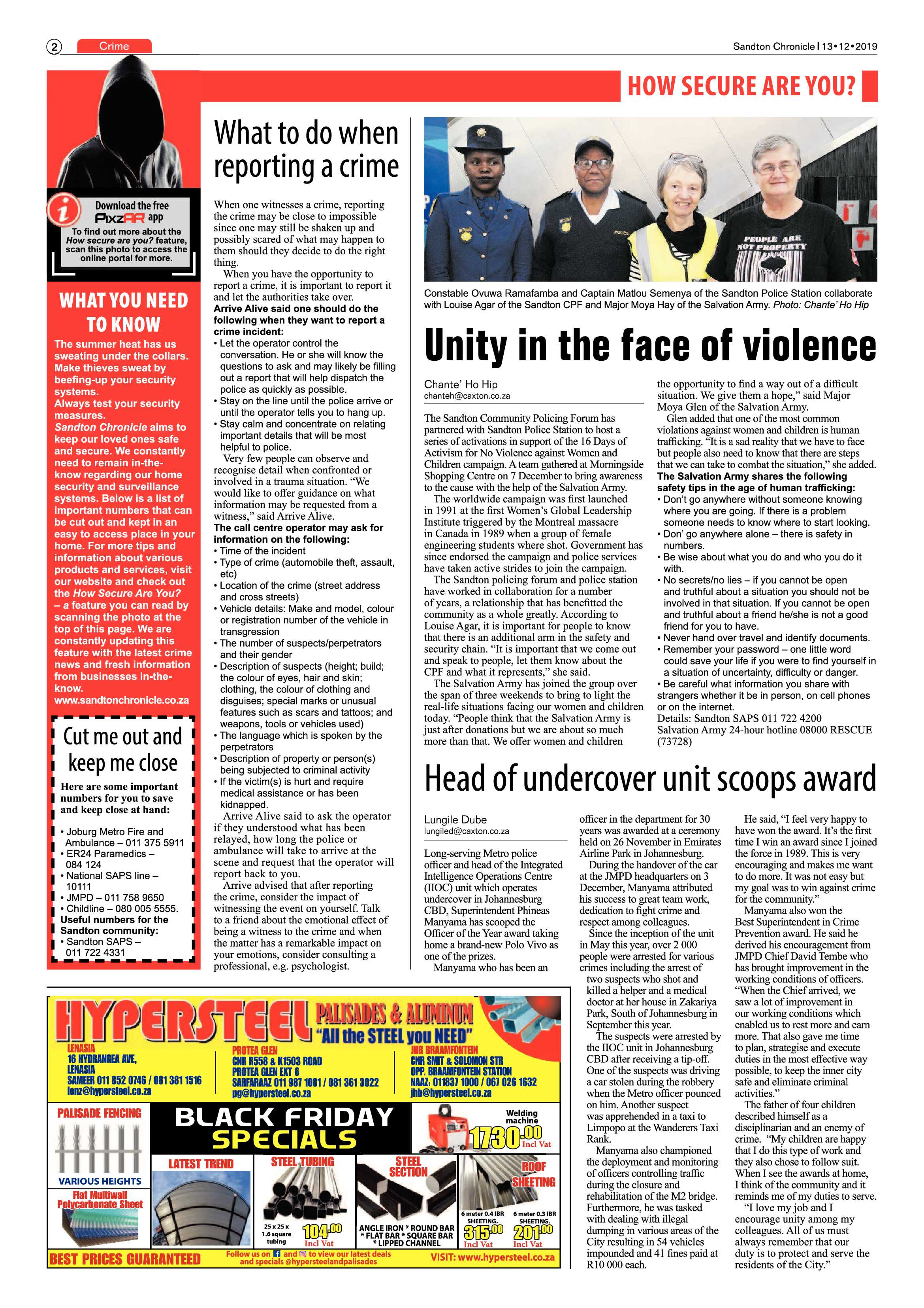 Sandton Chronicle 13 December 2019 page 2