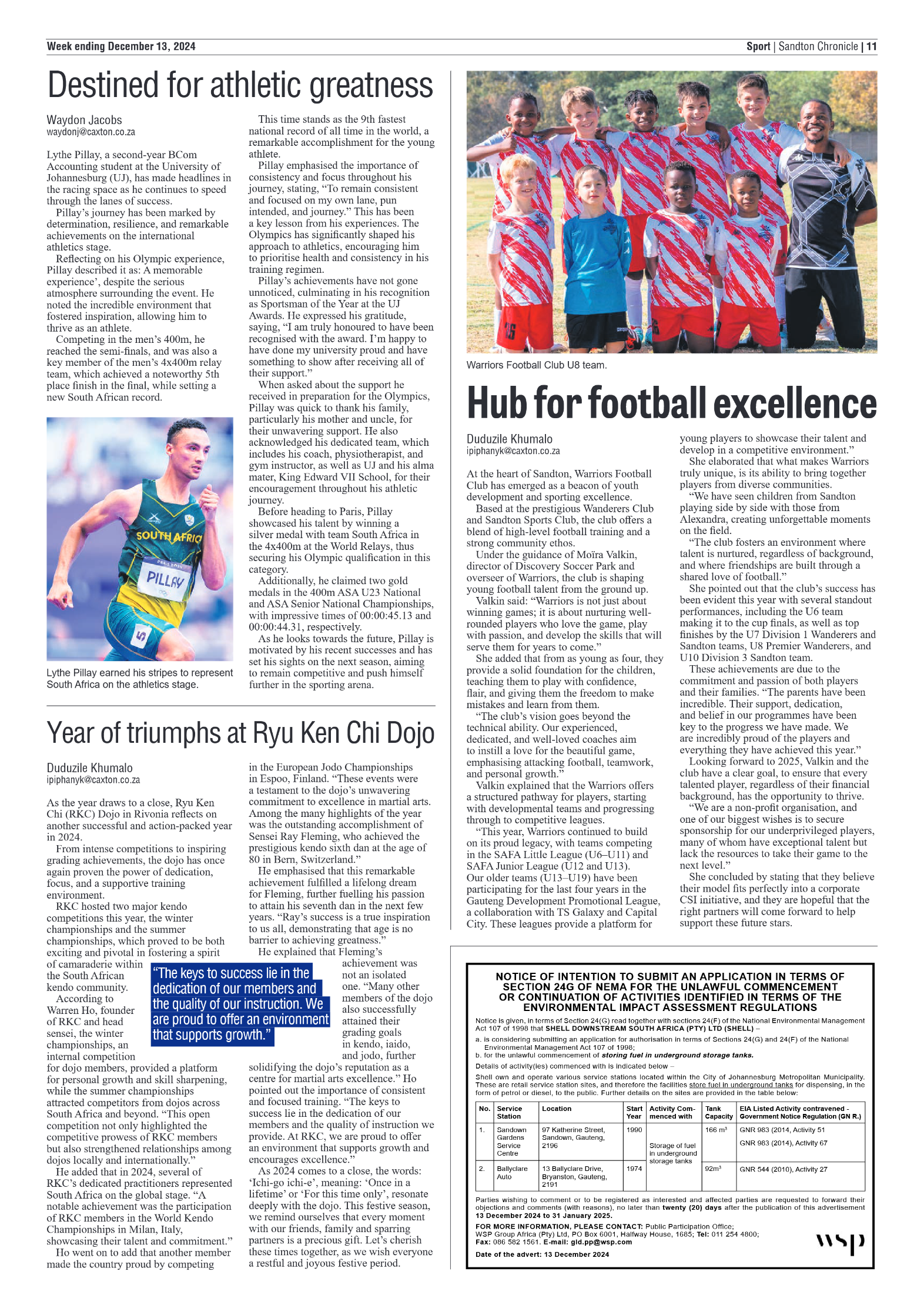Sandton Chronicle 13 December 2024 page 11