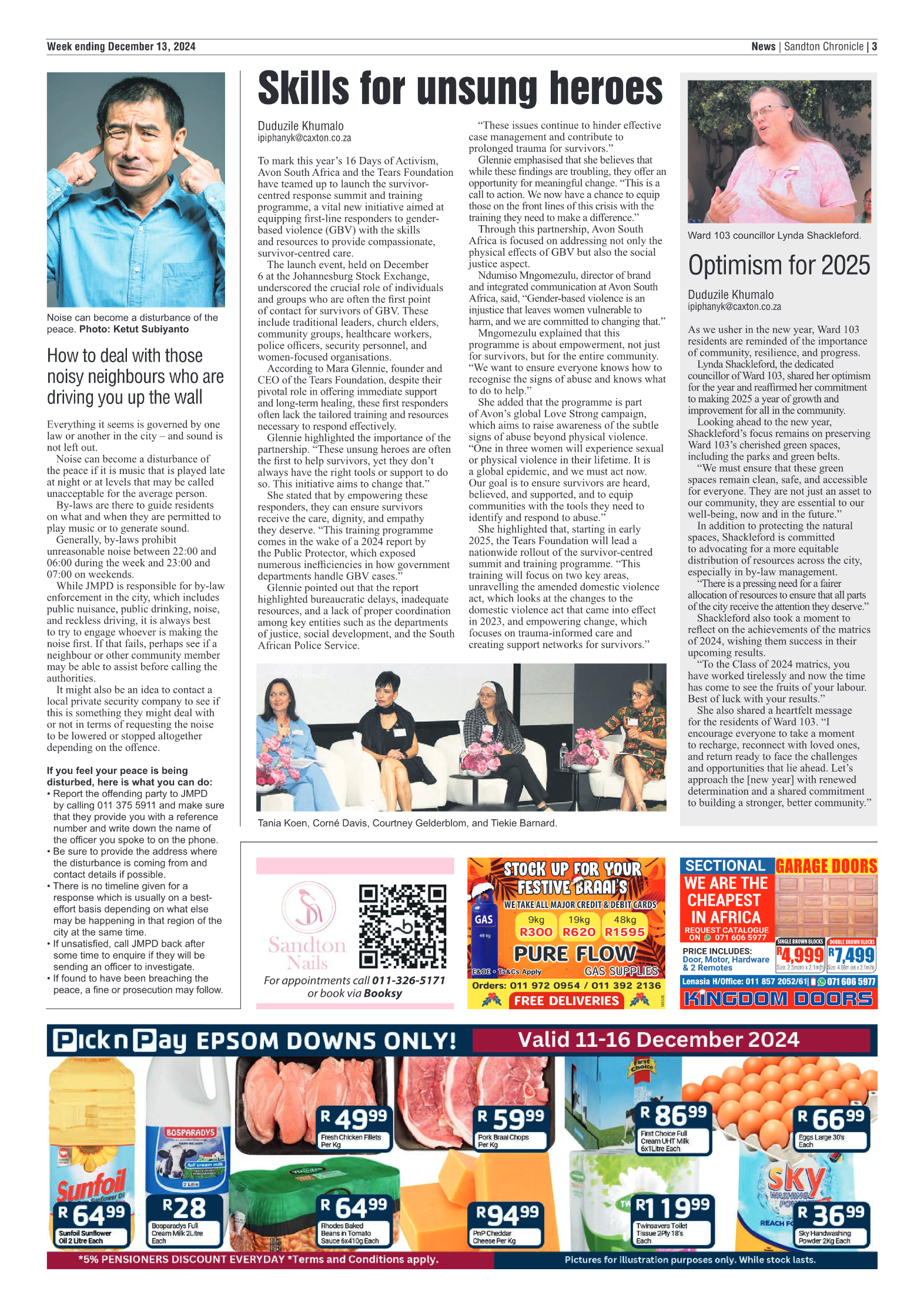 Sandton Chronicle 13 December 2024 page 3