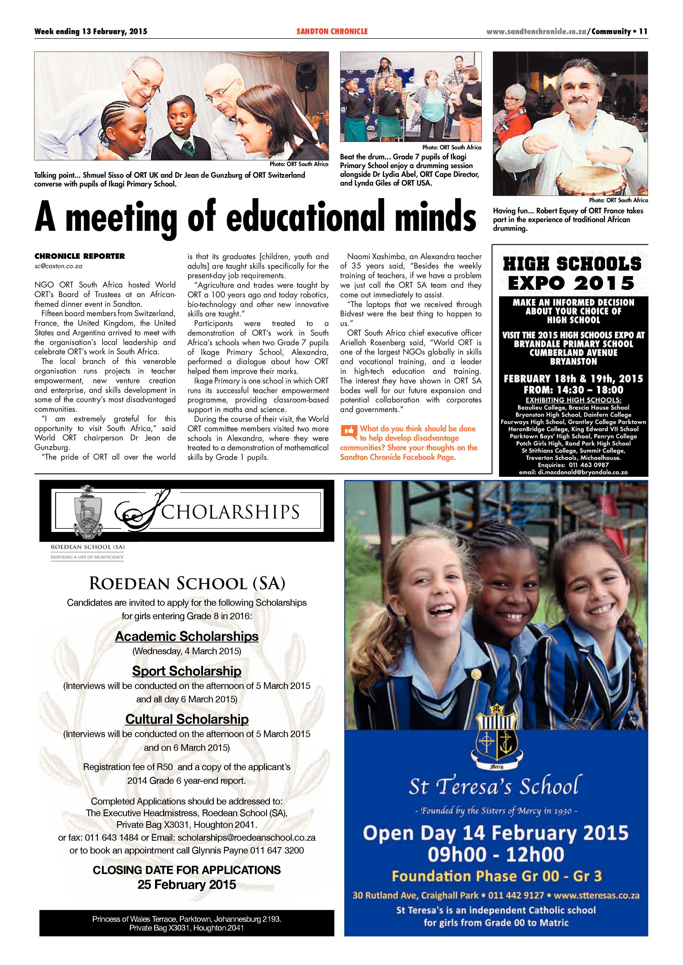 Sandton Chronicle 13 February 2015 page 11