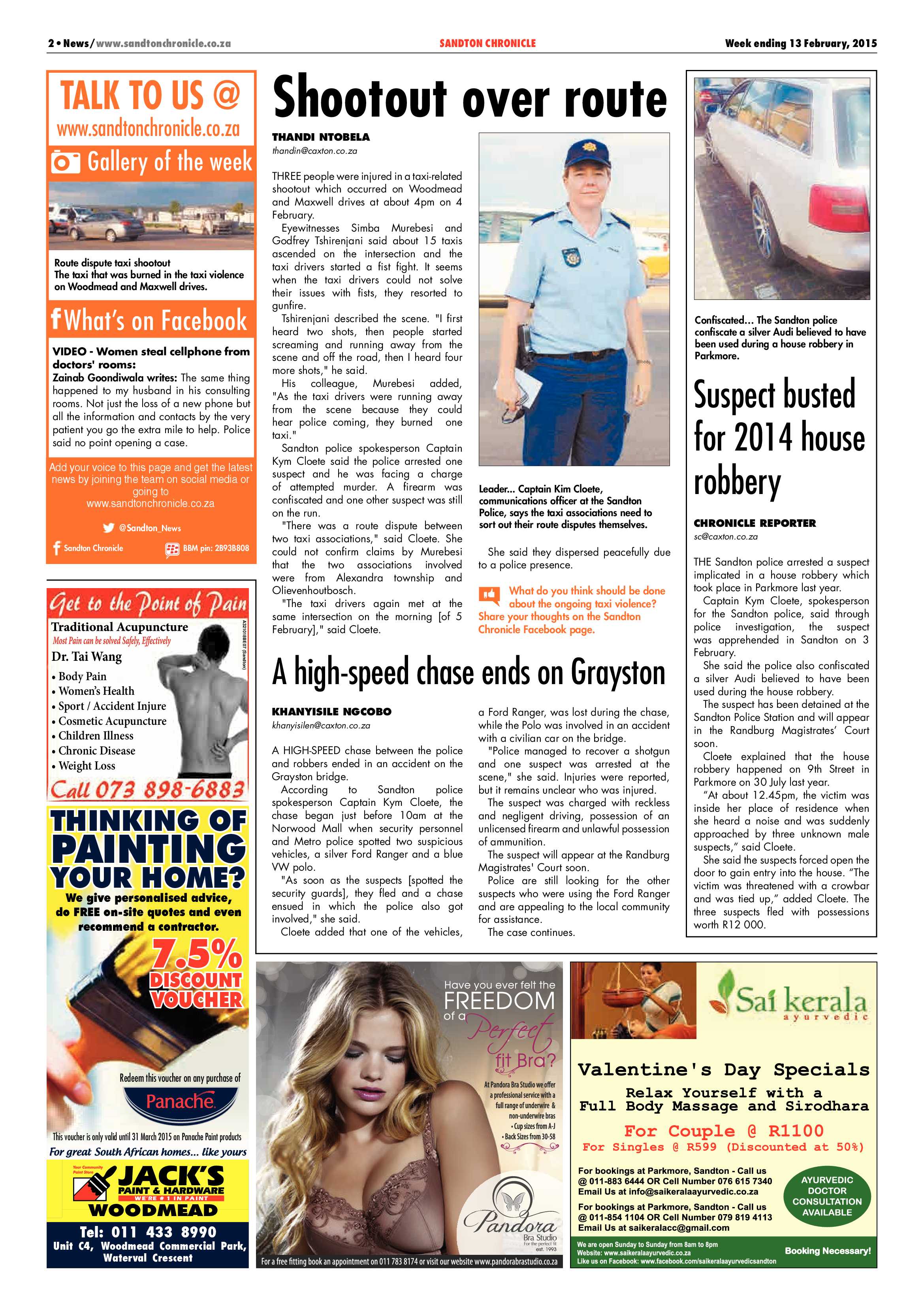Sandton Chronicle 13 February 2015 page 2
