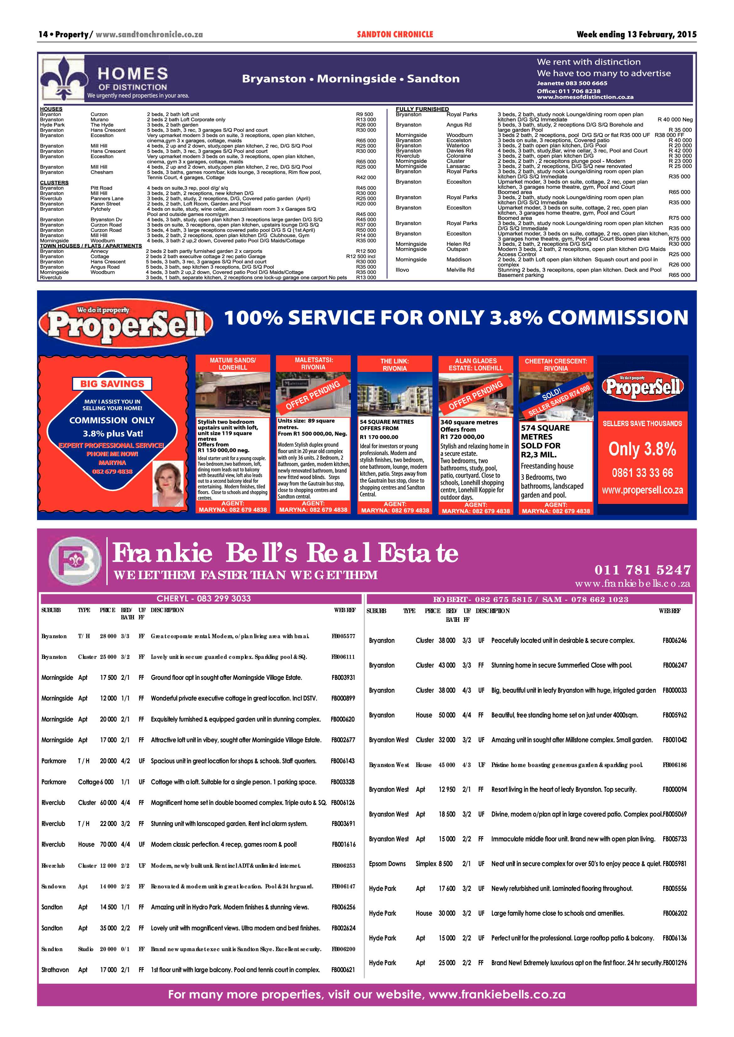 Sandton Chronicle 13 February 2015 page 38