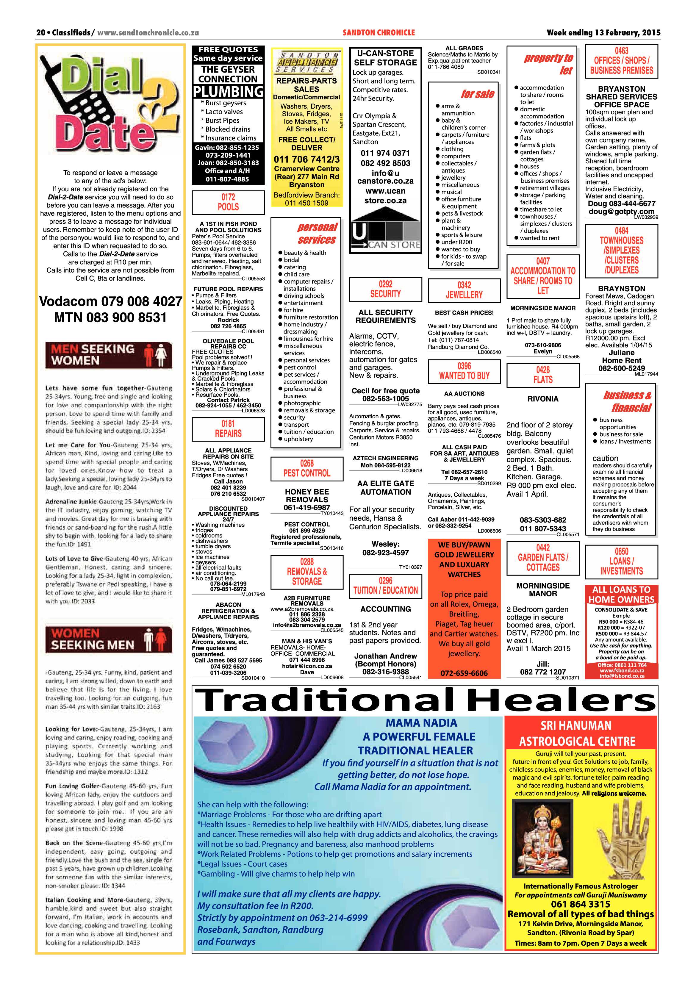 Sandton Chronicle 13 February 2015 page 44
