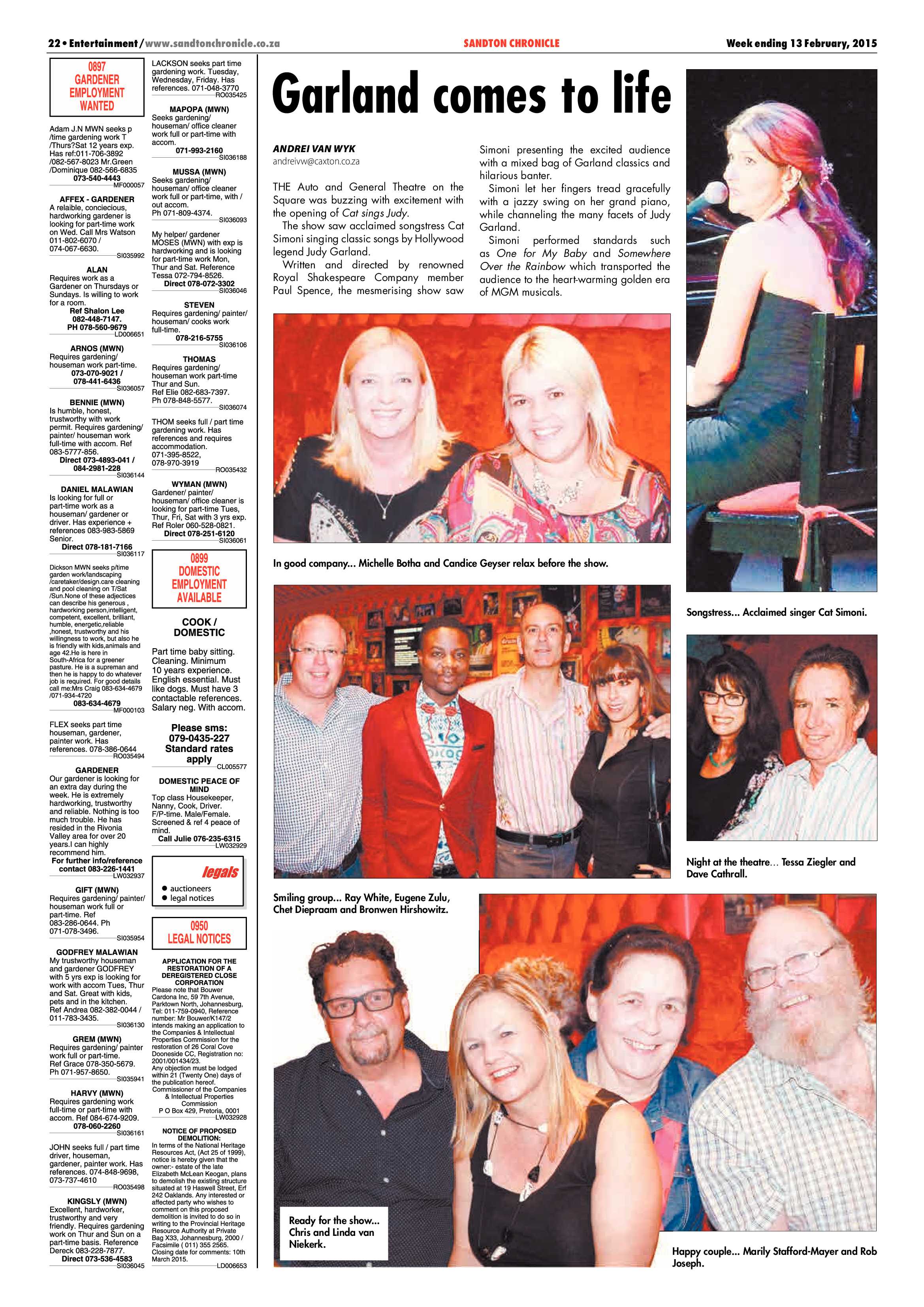 Sandton Chronicle 13 February 2015 page 46