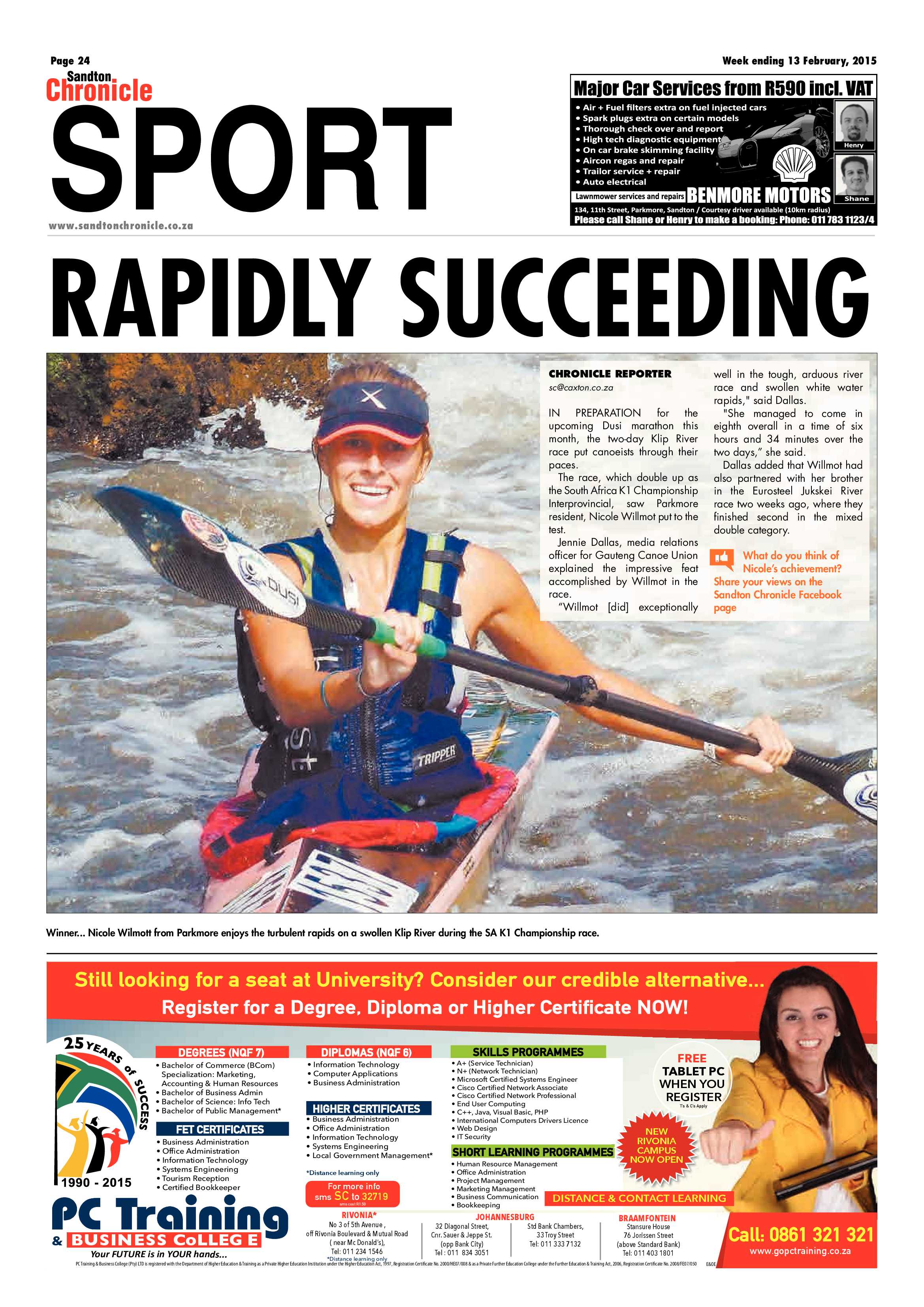 Sandton Chronicle 13 February 2015 page 48