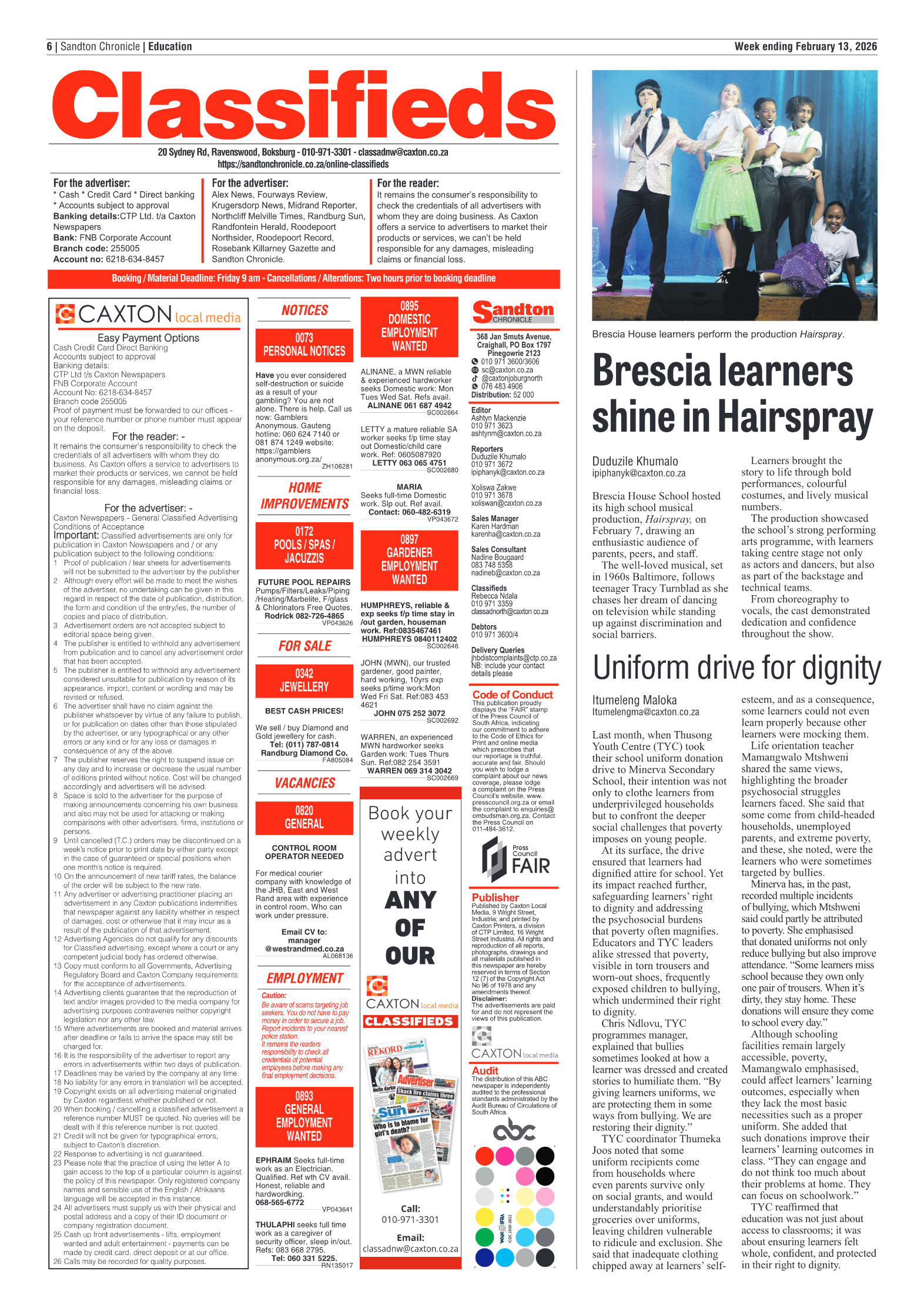 Sandton Chronicle 13 February 2026 page 6