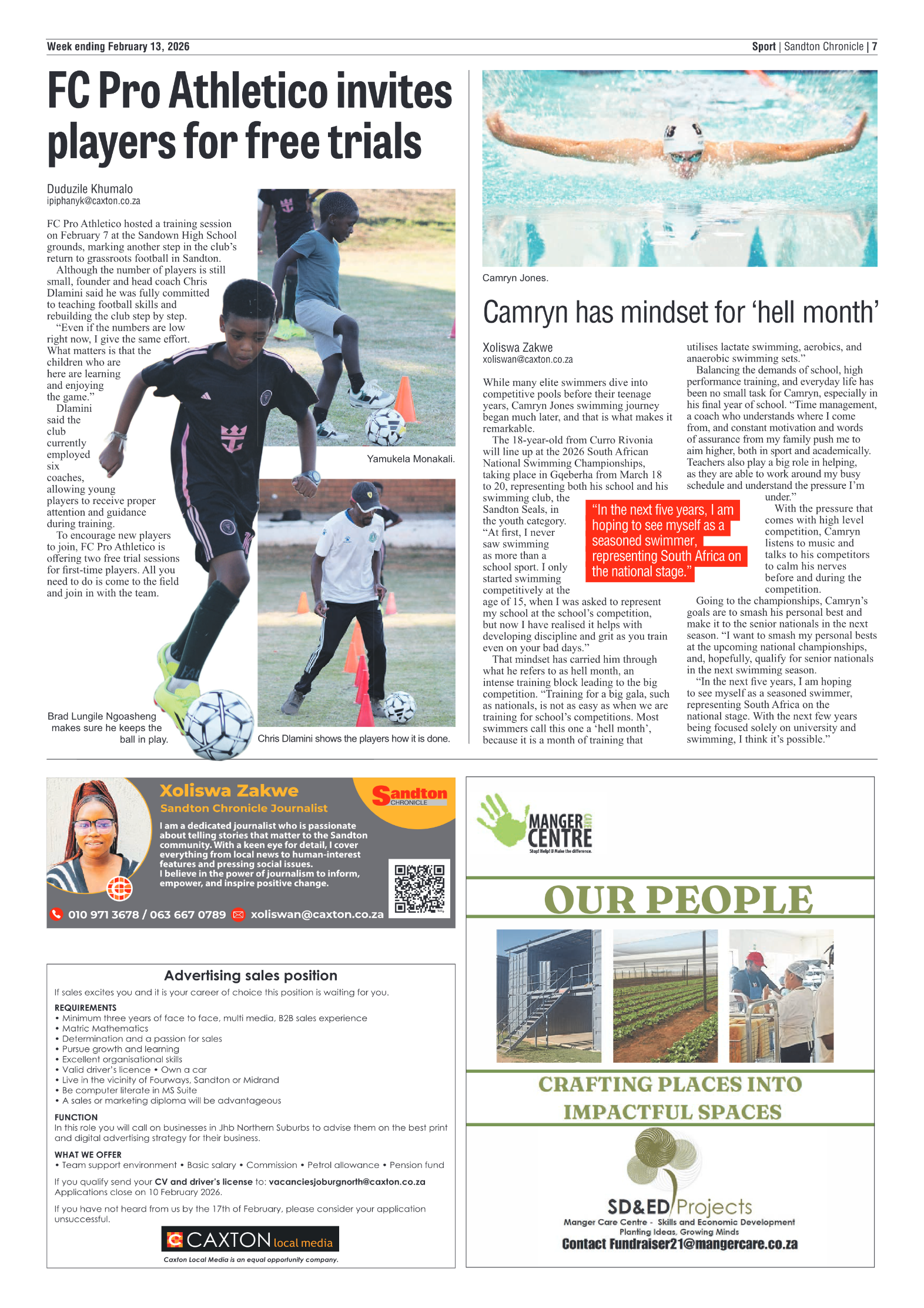 Sandton Chronicle 13 February 2026 page 7