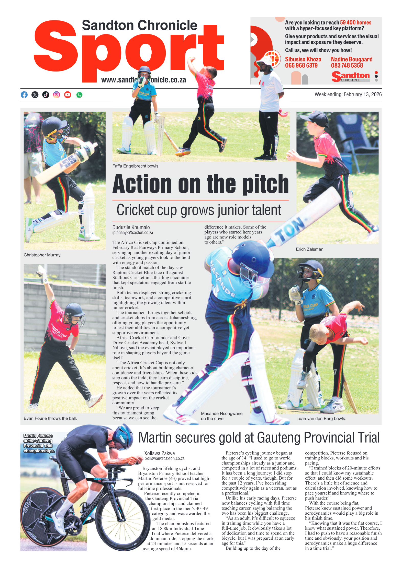 Sandton Chronicle 13 February 2026 page 8