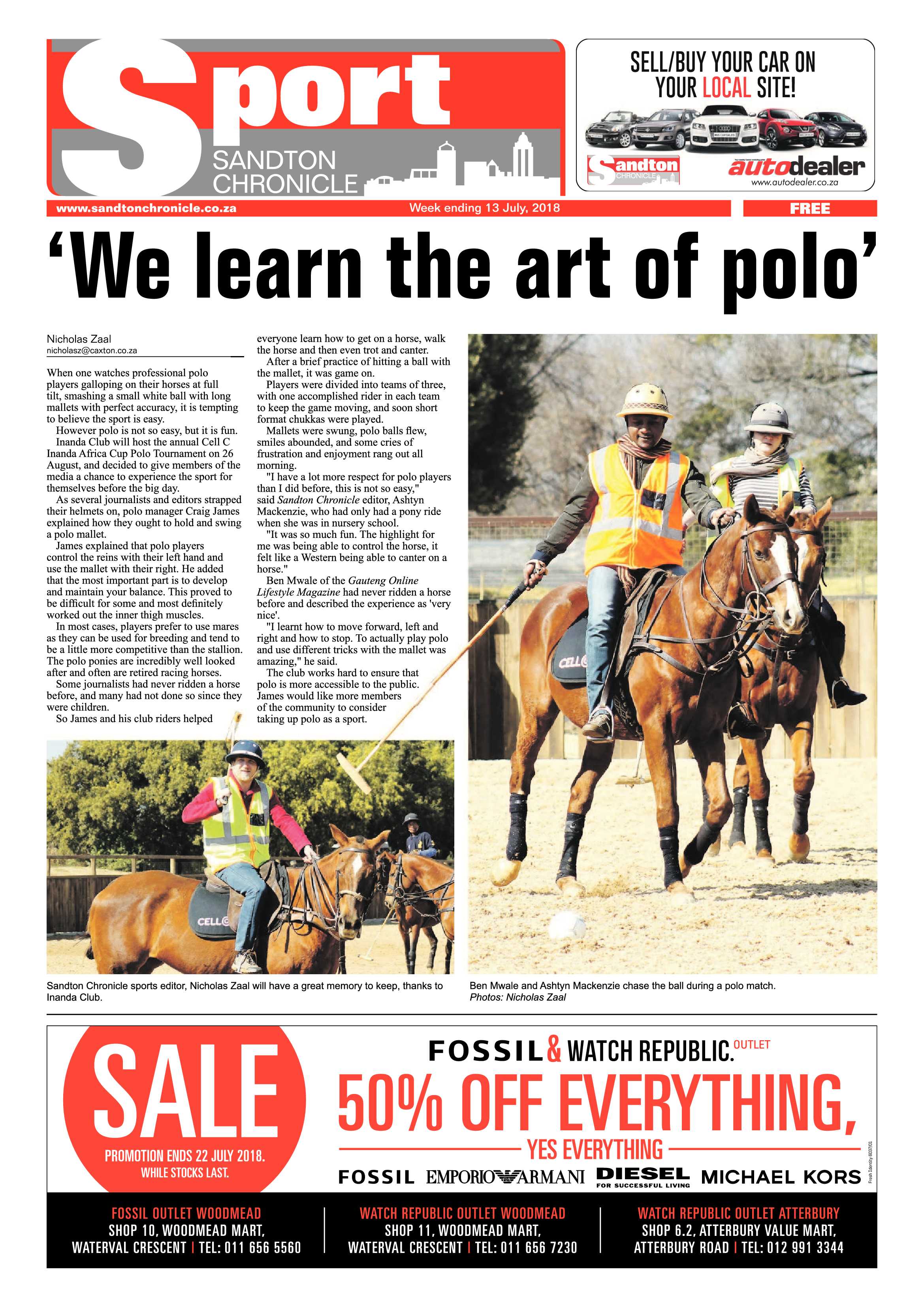 Sandton Chronicle 13 July, 2018 page 20