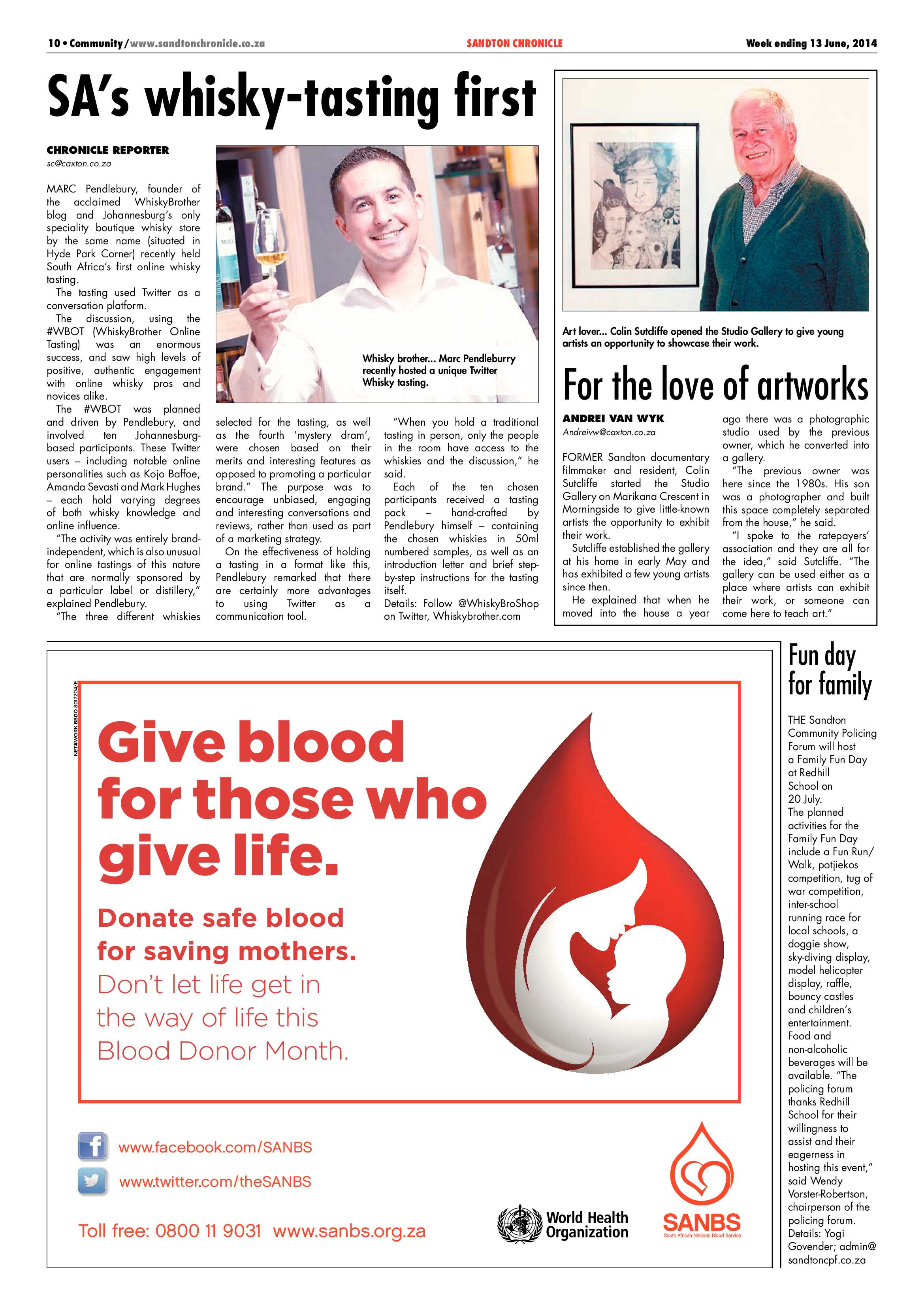 Sandton Chronicle 13 June 2014 page 10