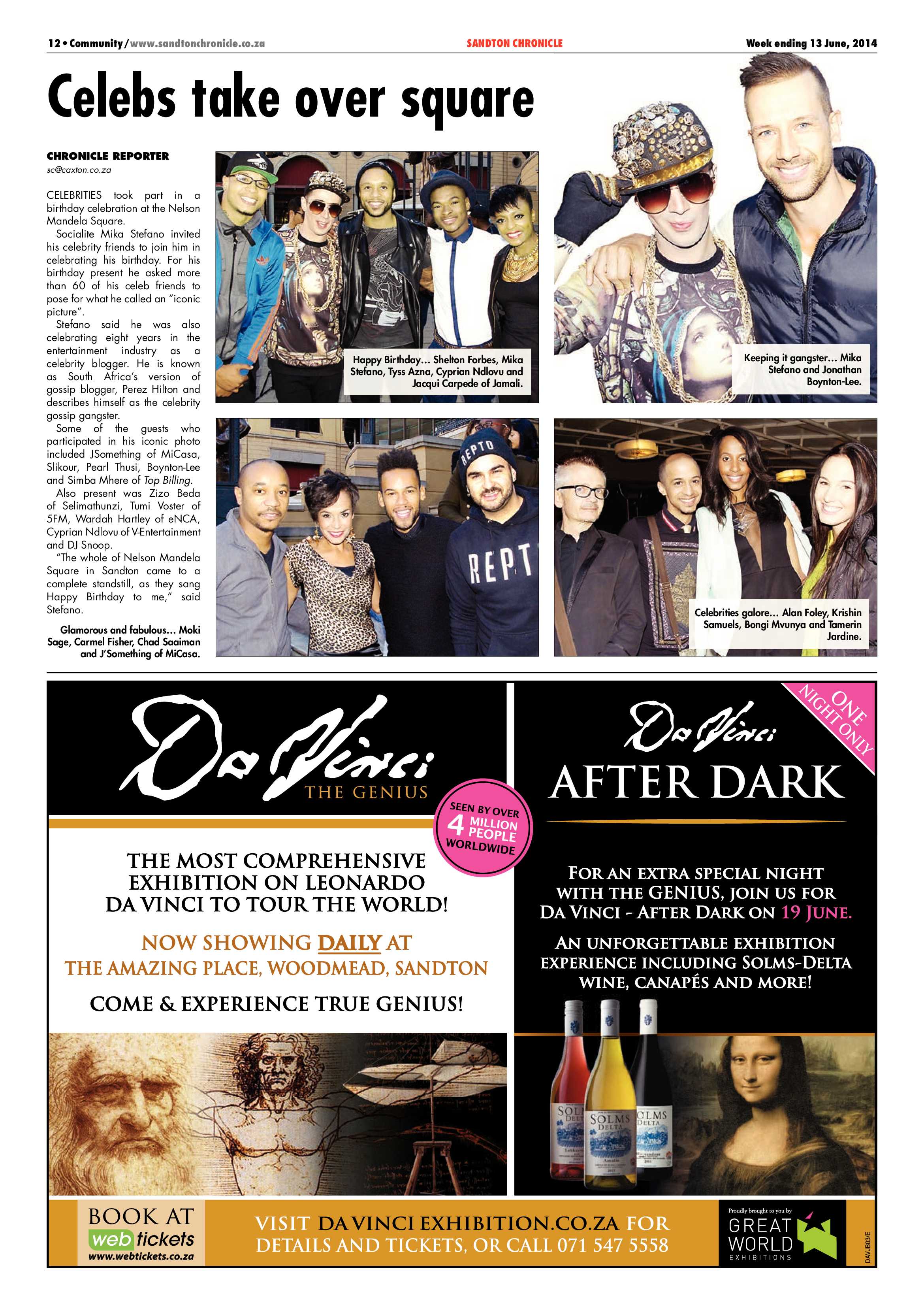 Sandton Chronicle 13 June 2014 page 12