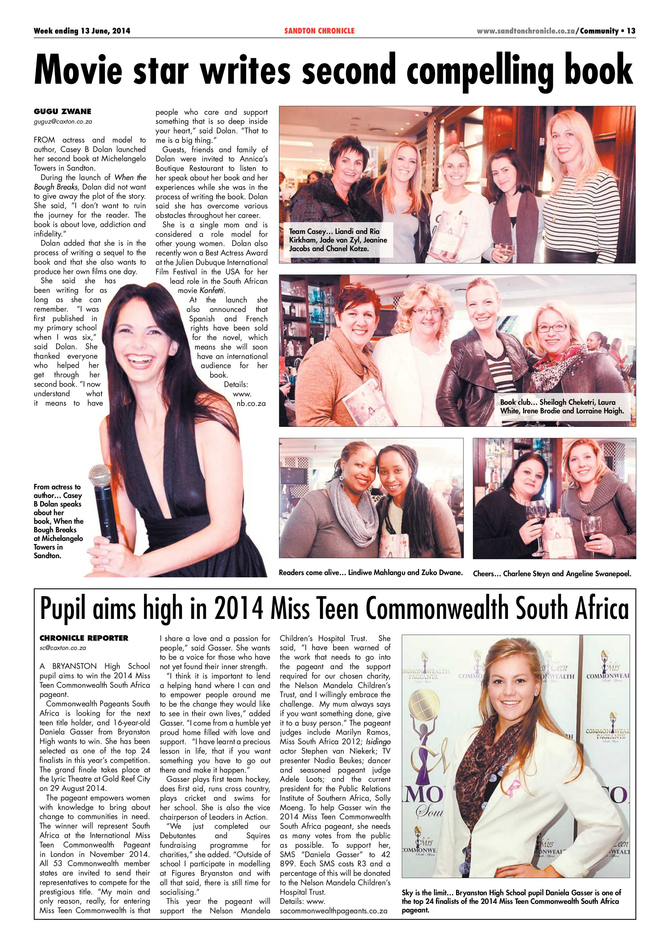 Sandton Chronicle 13 June 2014 page 21