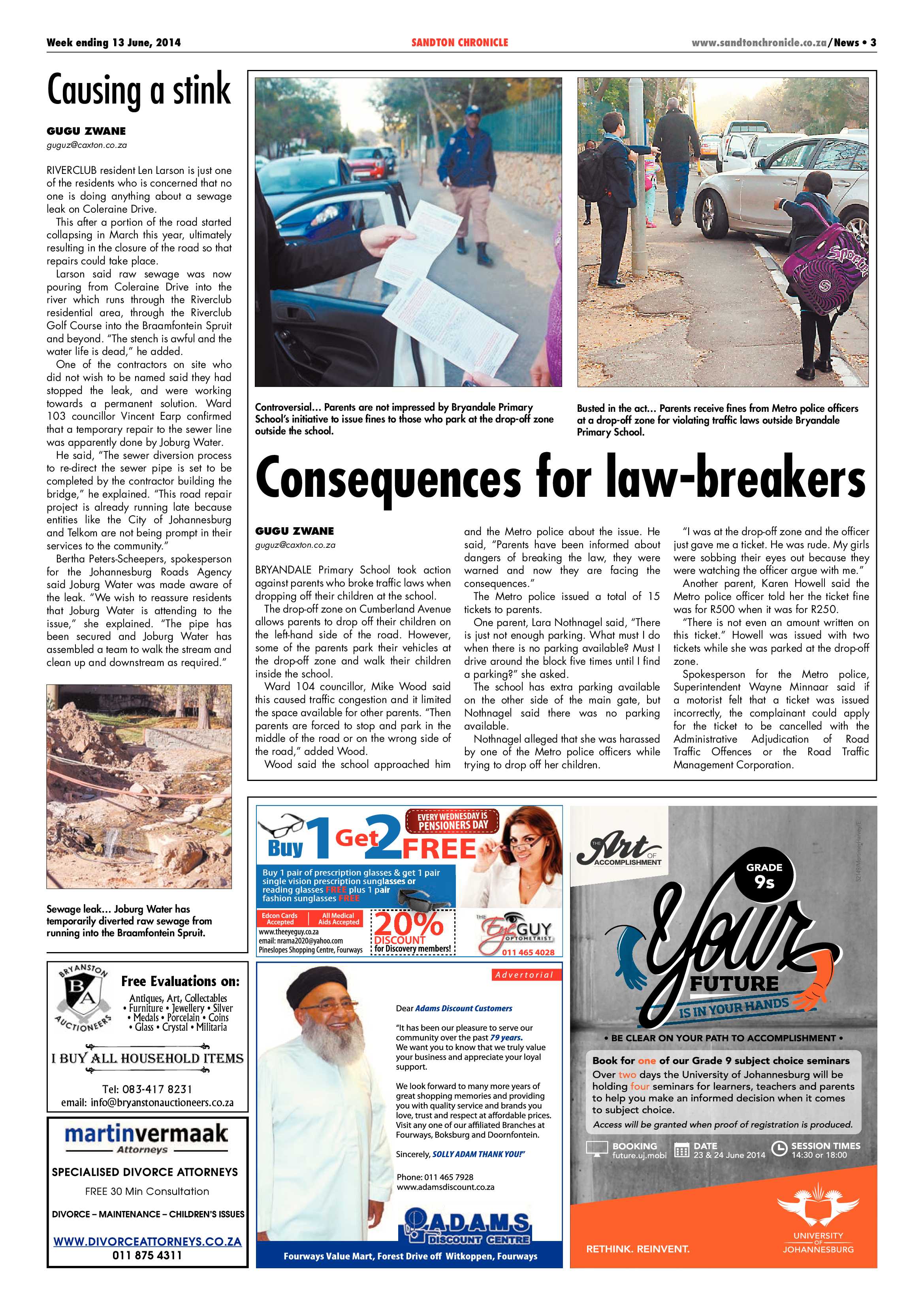Sandton Chronicle 13 June 2014 page 3