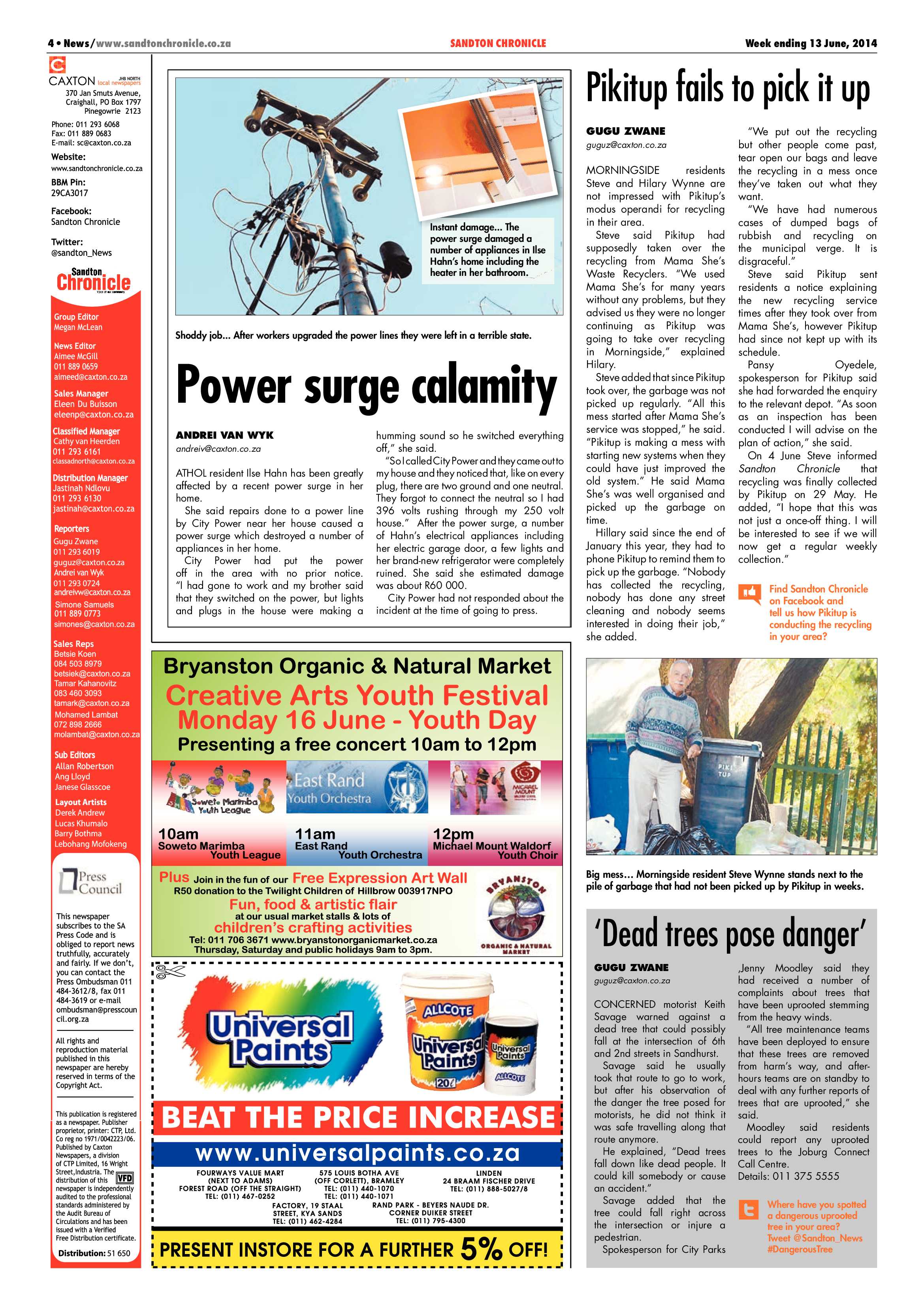 Sandton Chronicle 13 June 2014 page 4