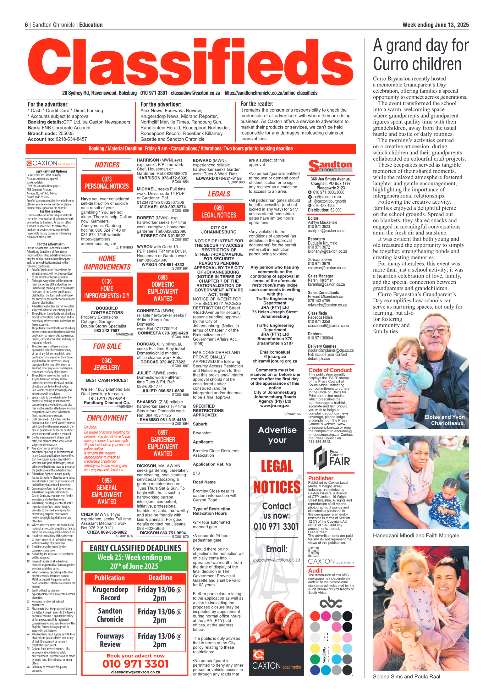 Sandton Chronicle 13 June 2025 page 6