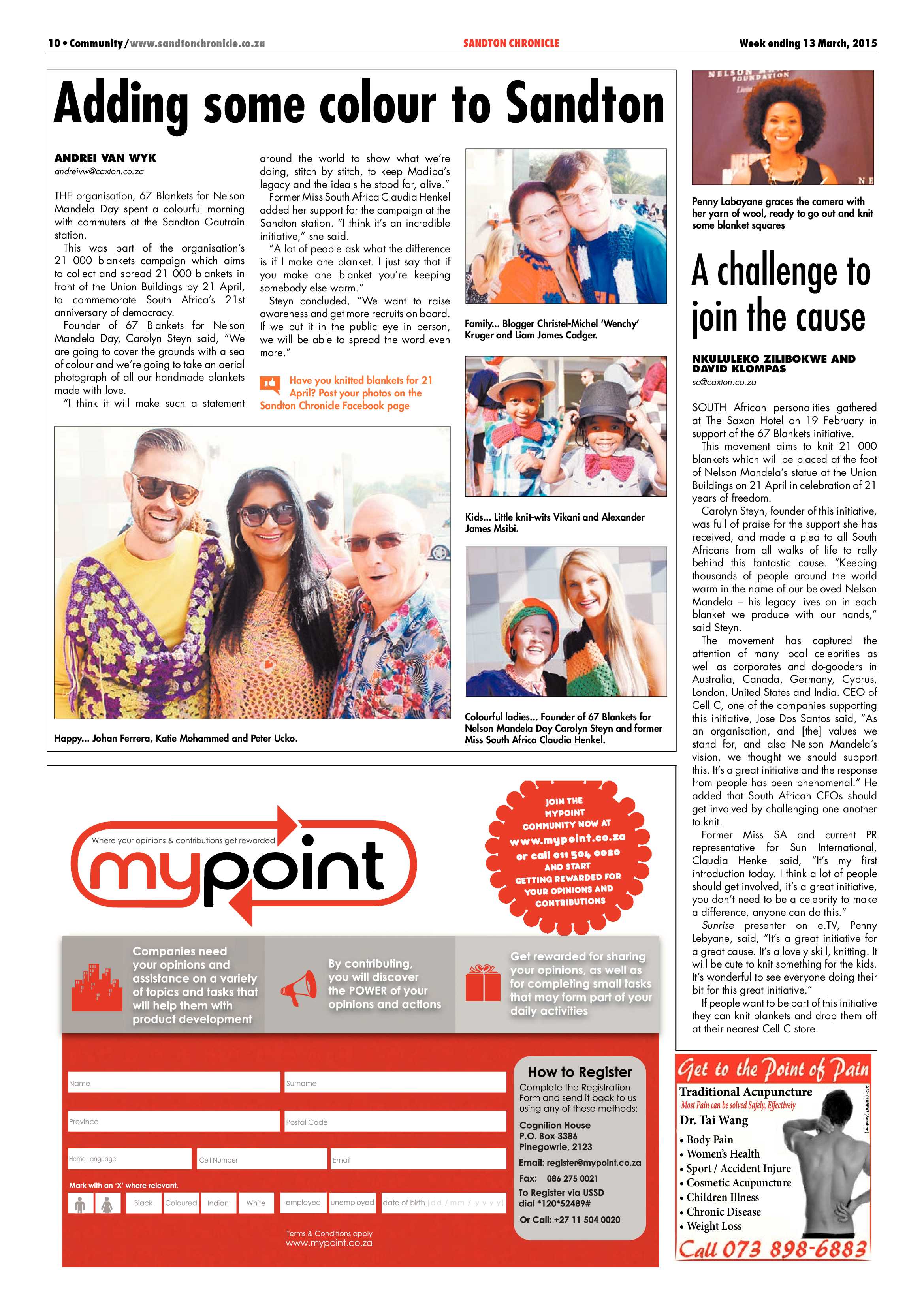 Sandton Chronicle 13 March 2015 page 10