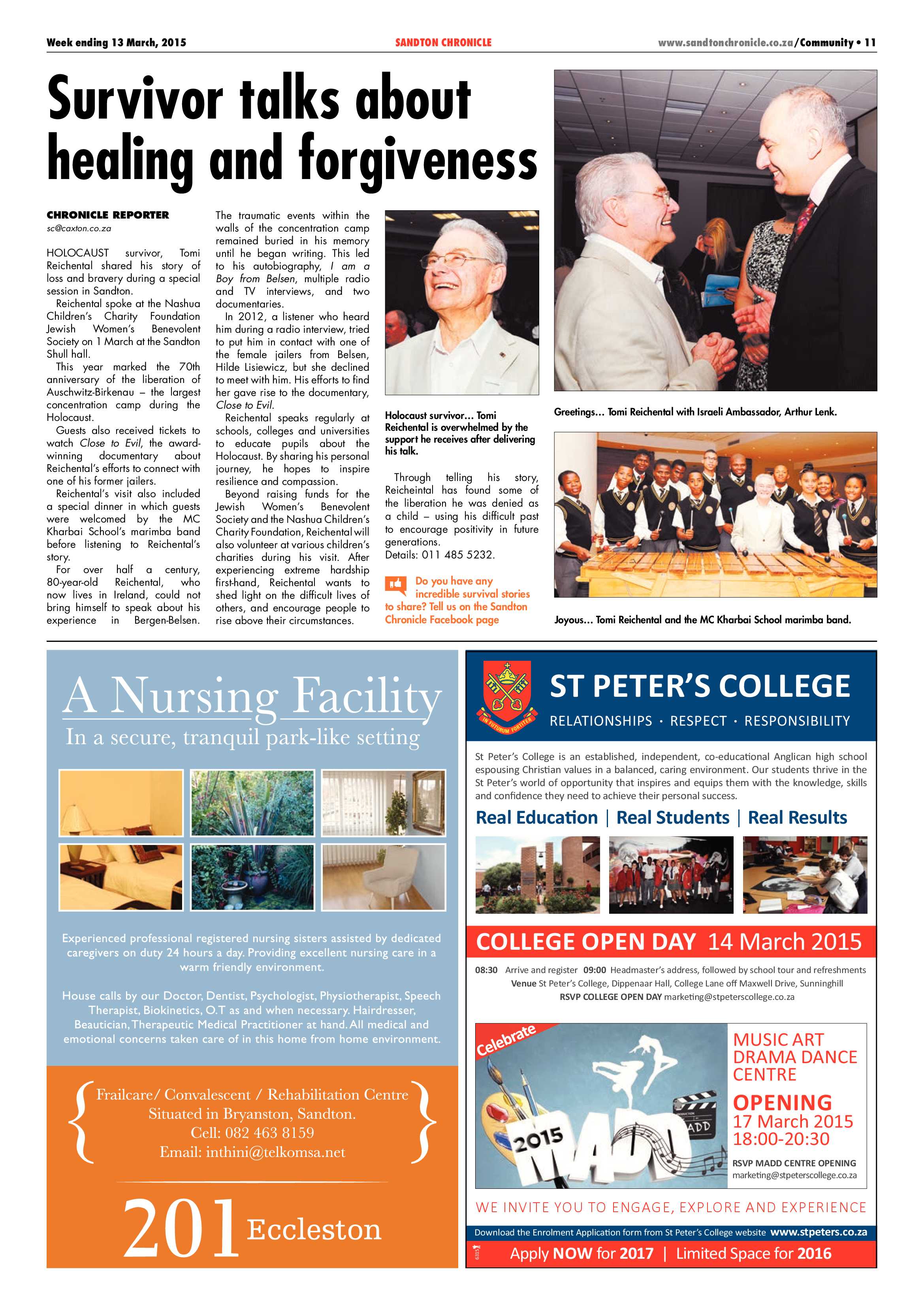 Sandton Chronicle 13 March 2015 page 11