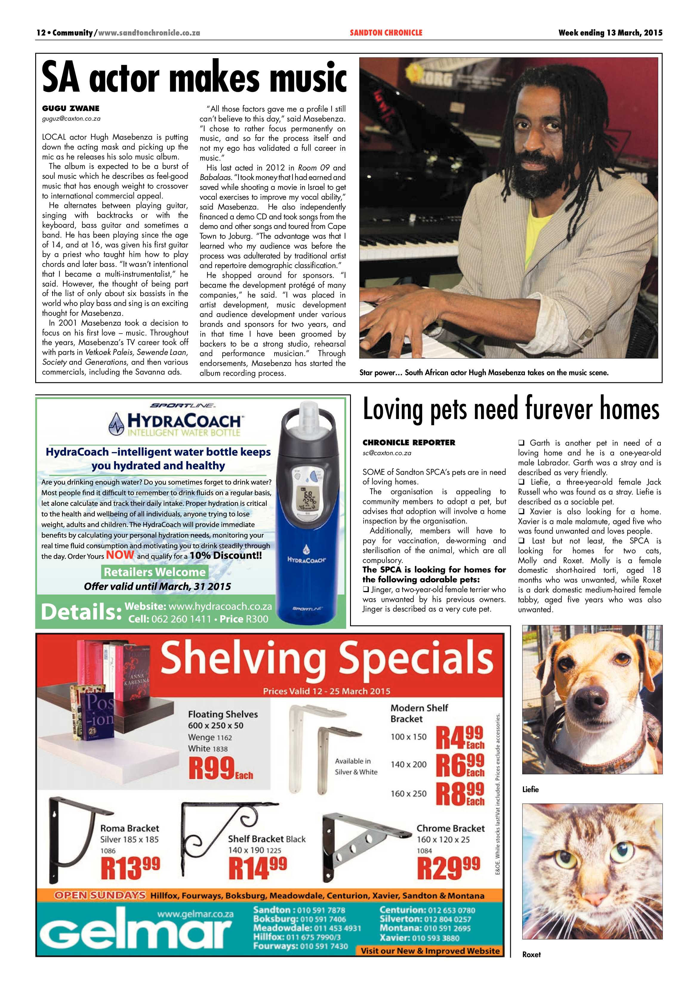 Sandton Chronicle 13 March 2015 page 12