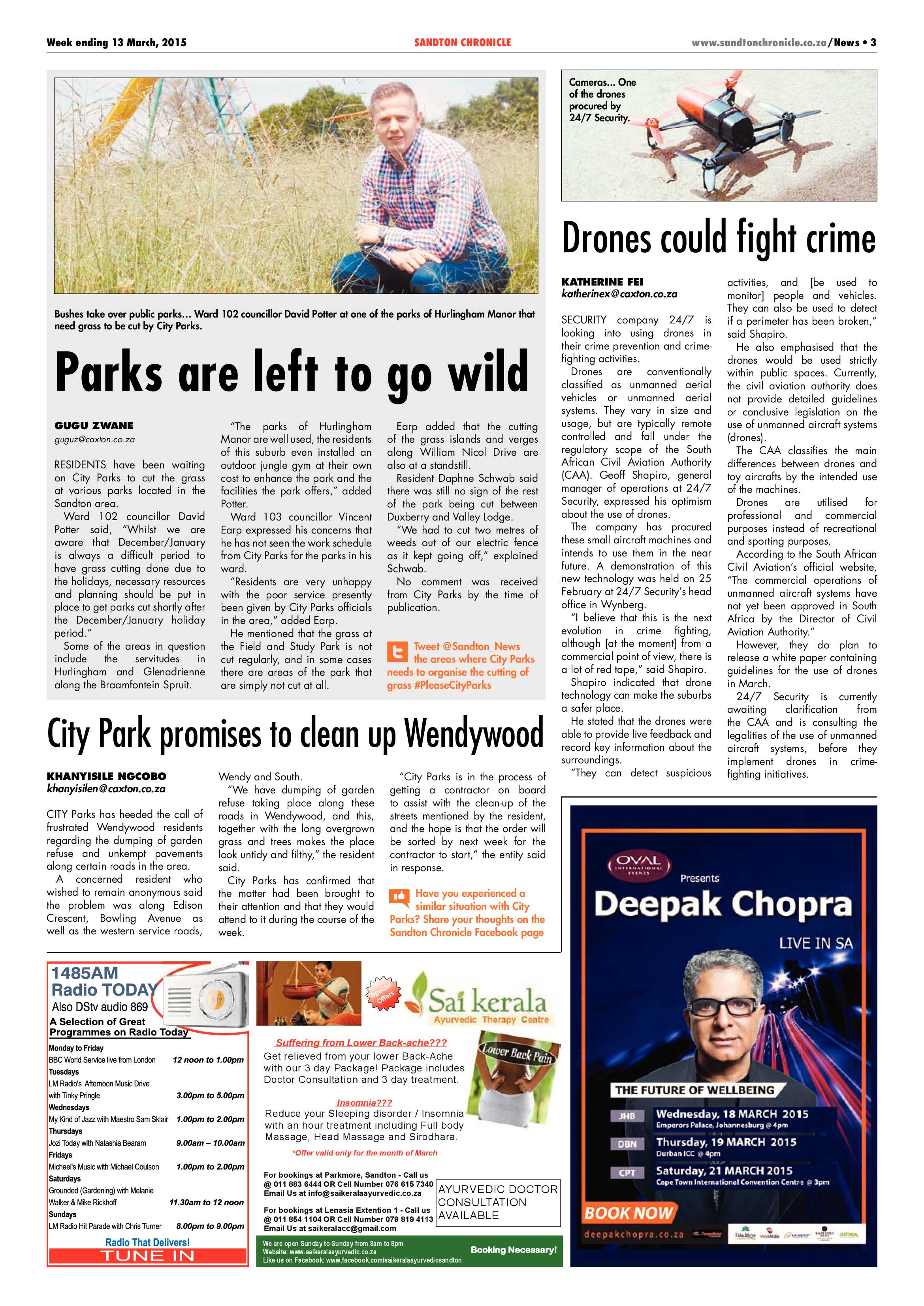 Sandton Chronicle 13 March 2015 page 3