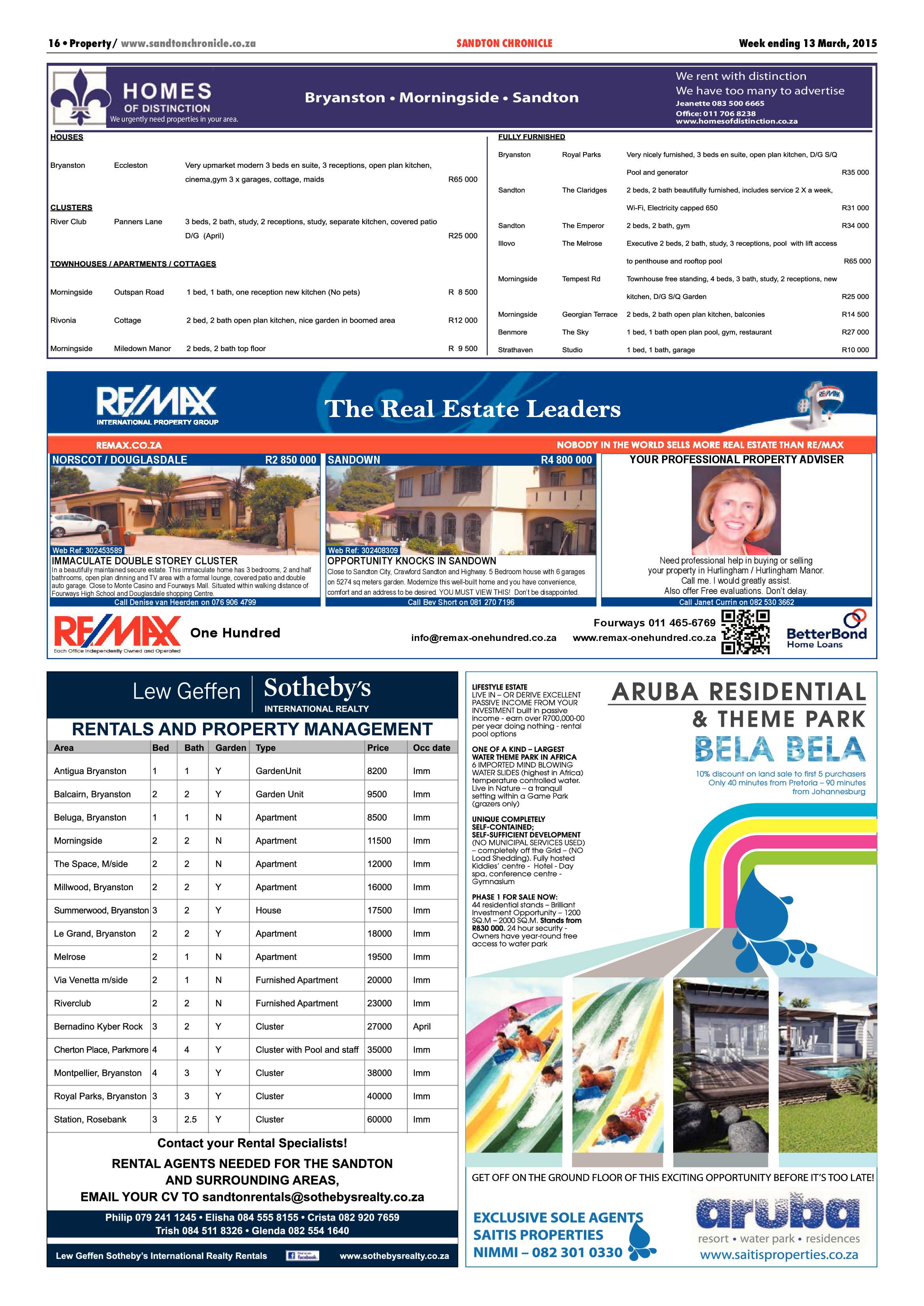 Sandton Chronicle 13 March 2015 page 32