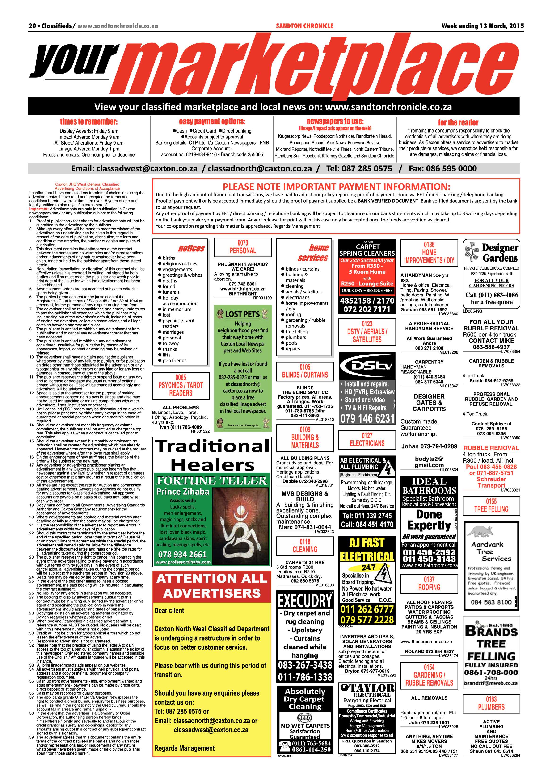 Sandton Chronicle 13 March 2015 page 36