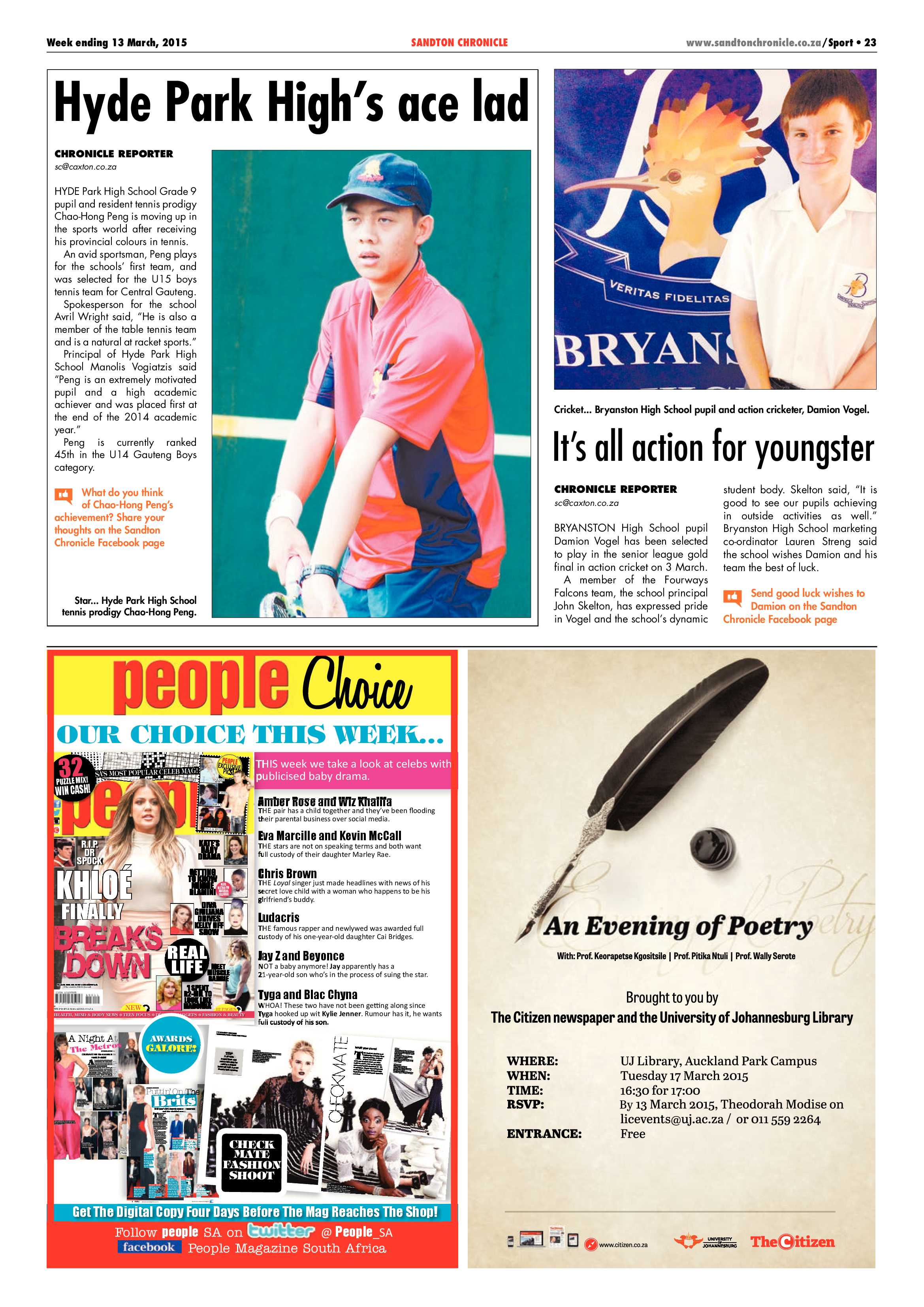 Sandton Chronicle 13 March 2015 page 39