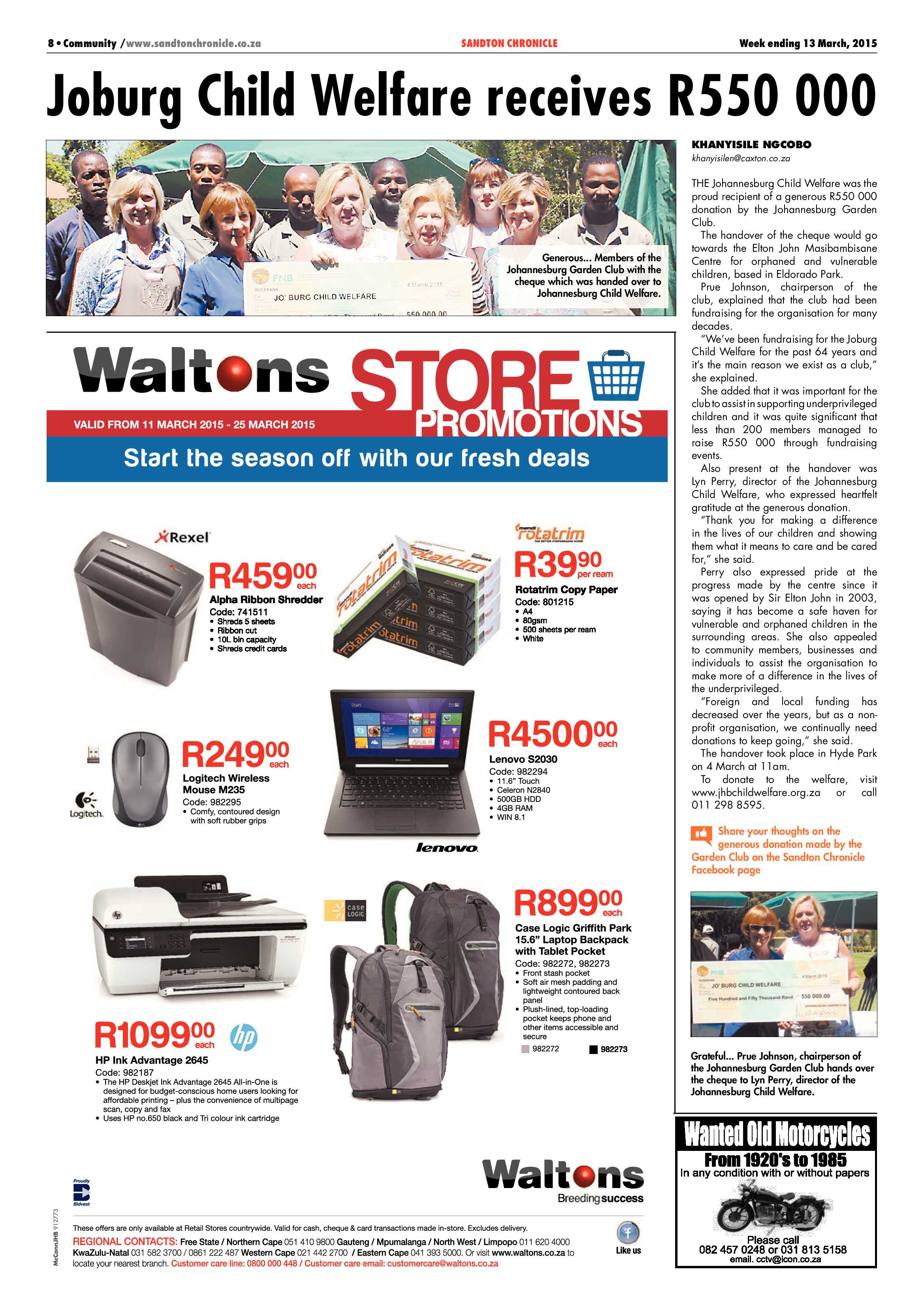 Sandton Chronicle 13 March 2015 page 8
