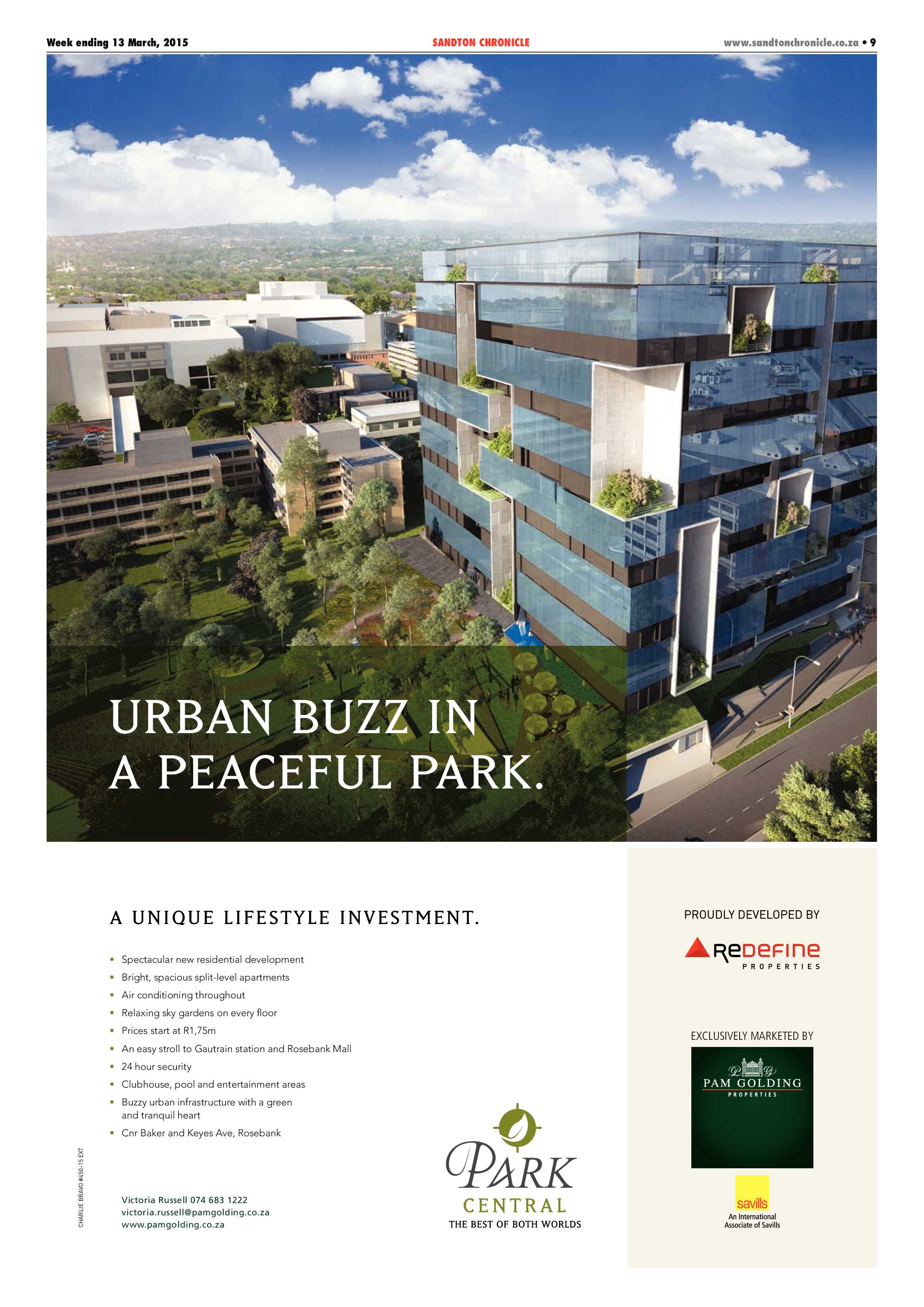 Sandton Chronicle 13 March 2015 page 9