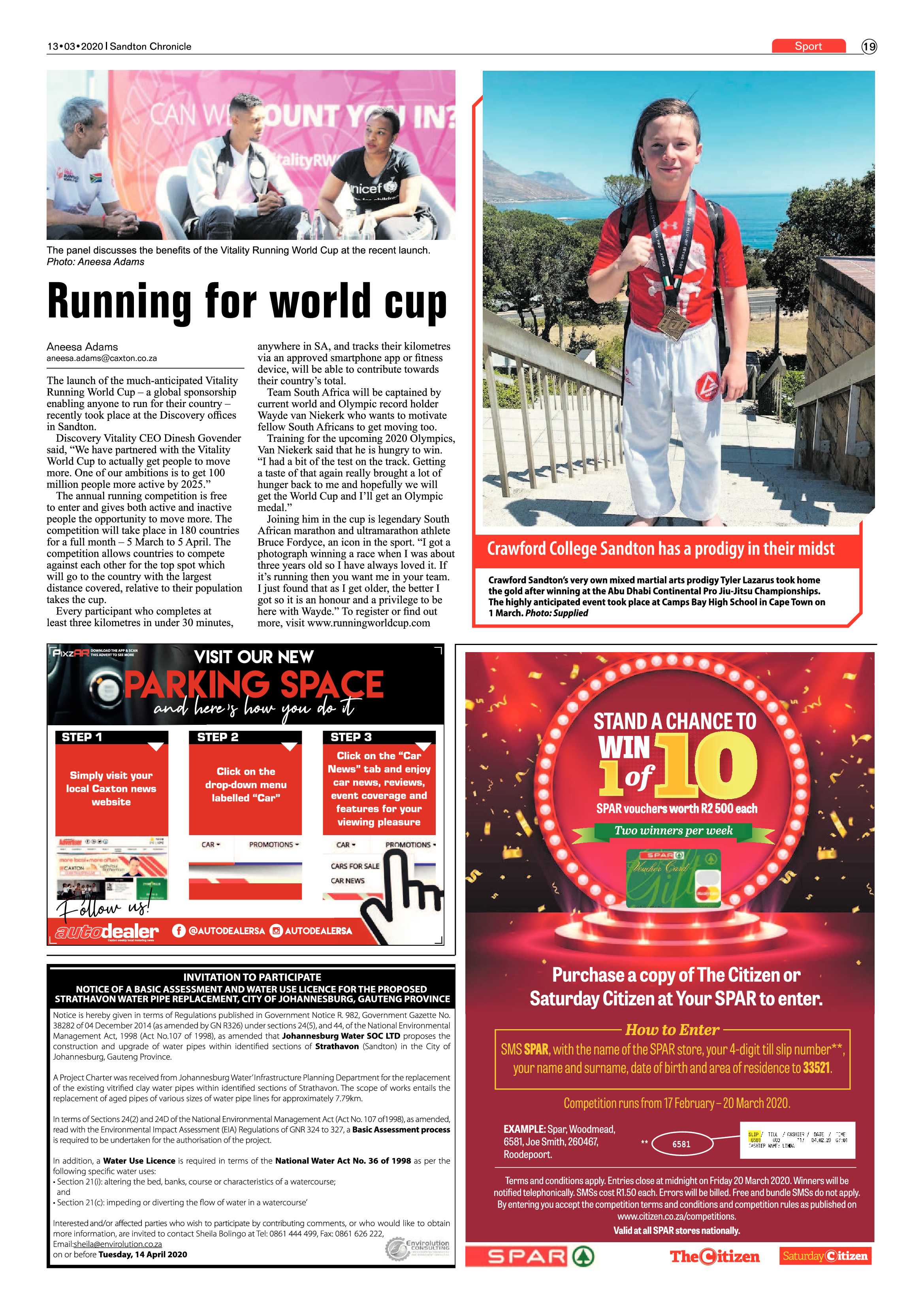 Sandton Chronicle 13 March 2020 page 19