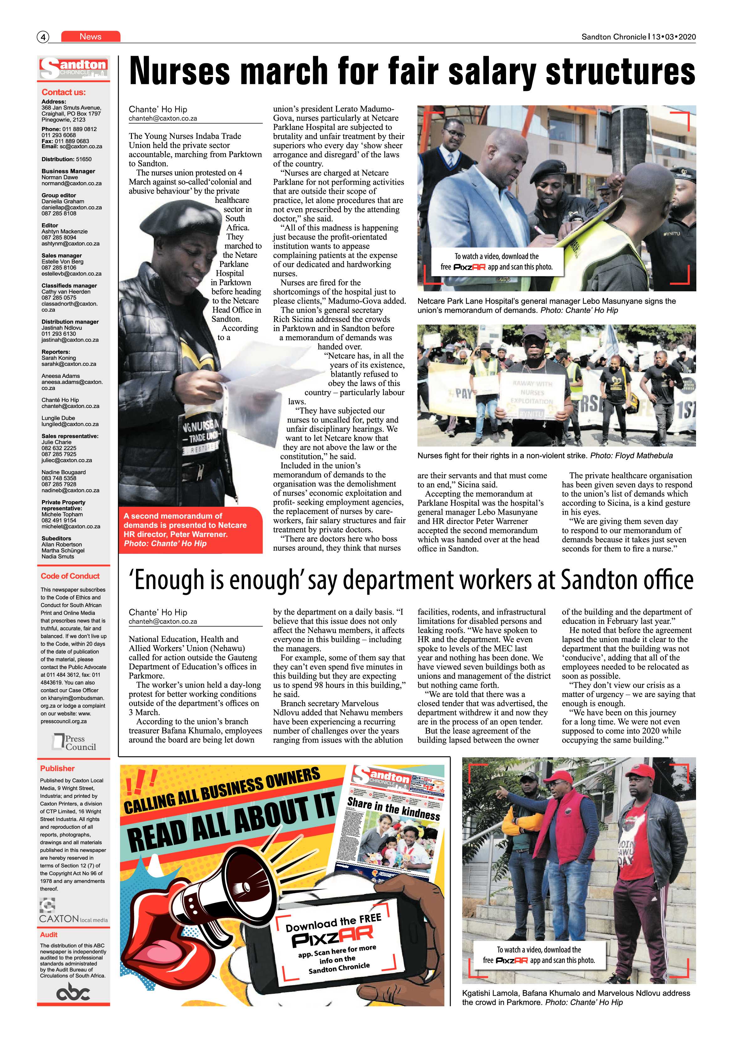 Sandton Chronicle 13 March 2020 page 4