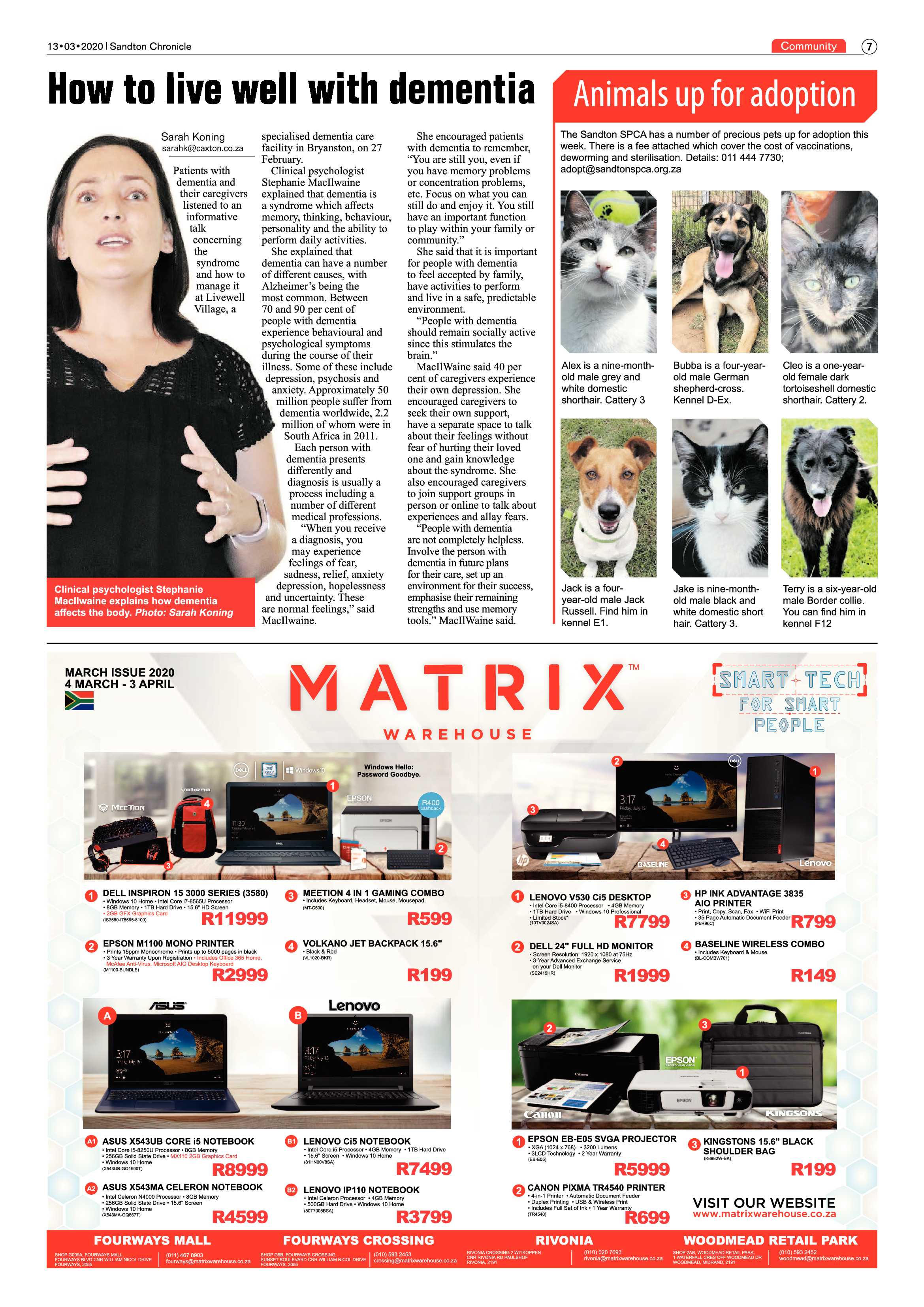 Sandton Chronicle 13 March 2020 page 7