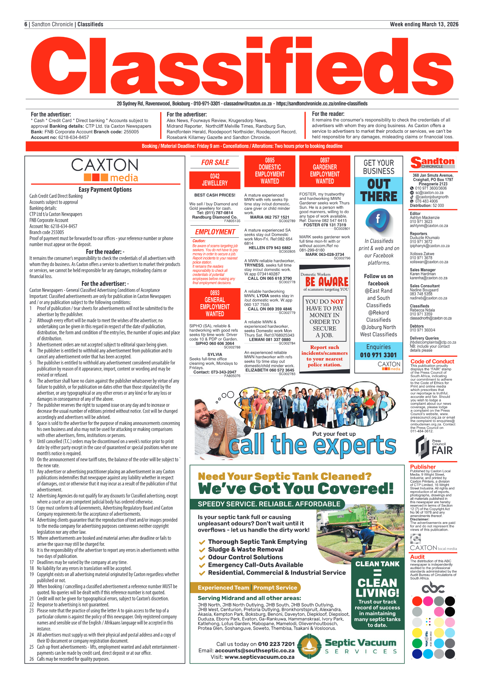 Sandton Chronicle 13 March 2026 page 6