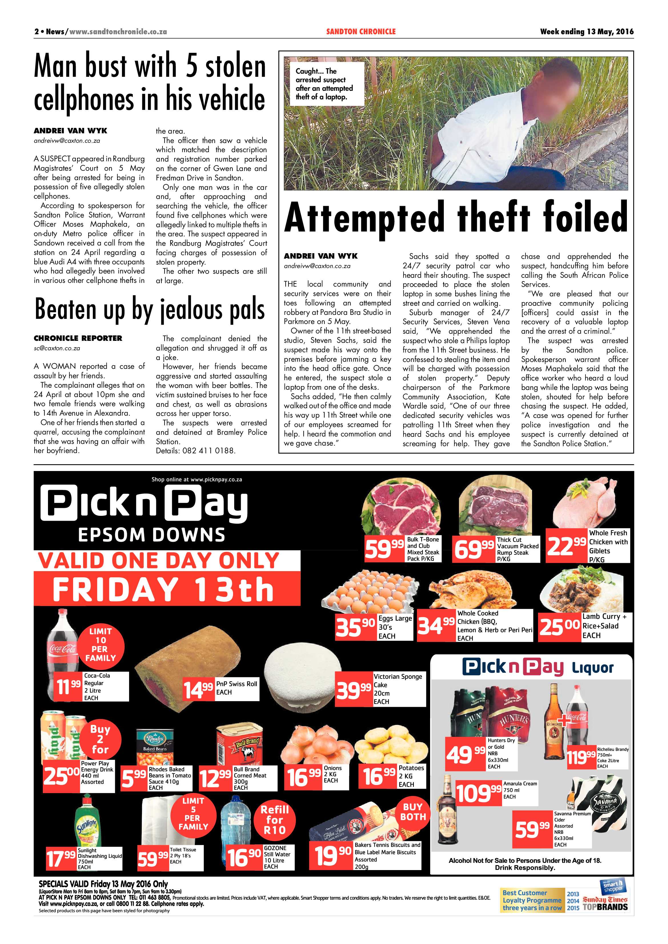Sandton Chronicle 13 May 2016 page 2