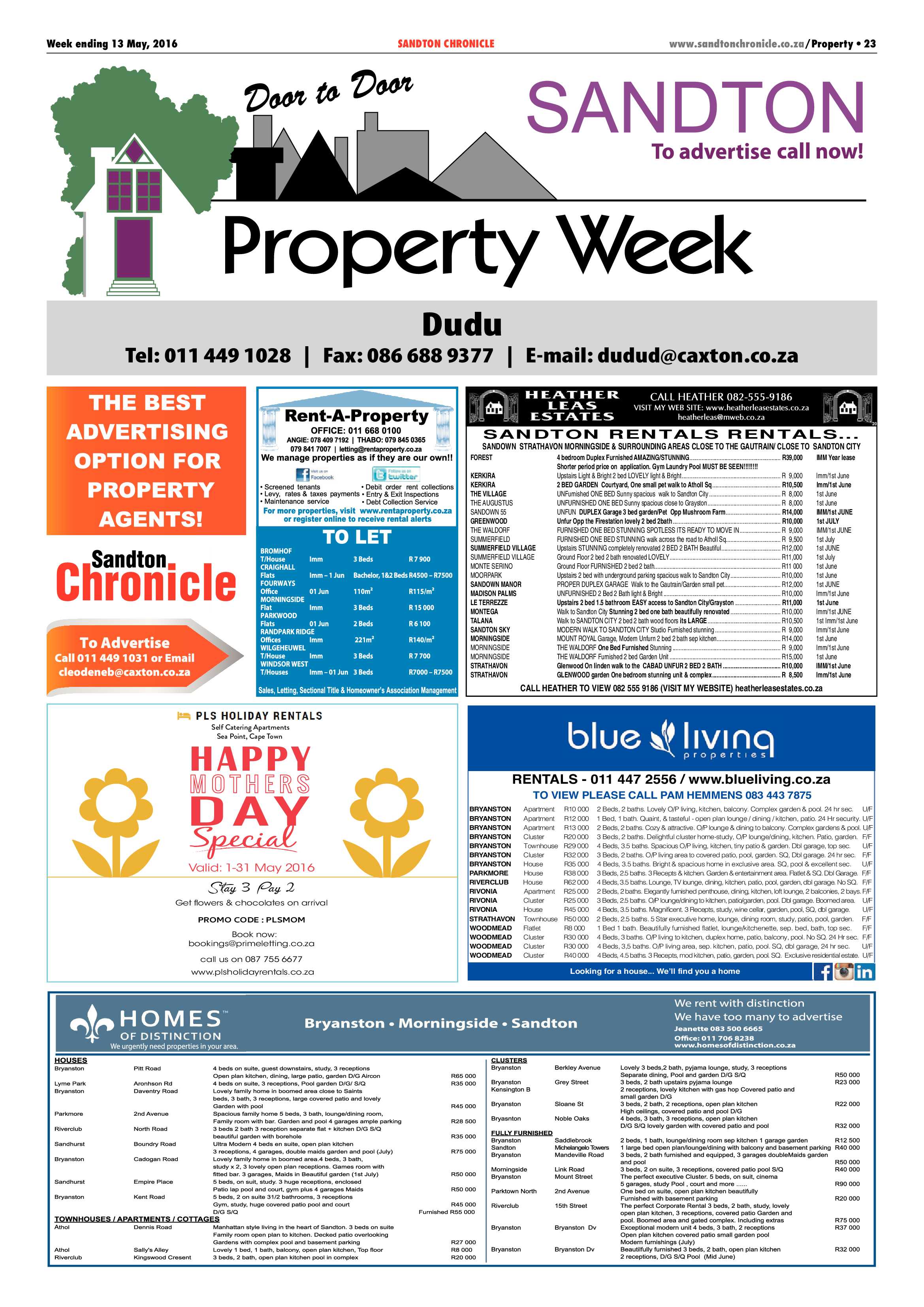 Sandton Chronicle 13 May 2016 page 23